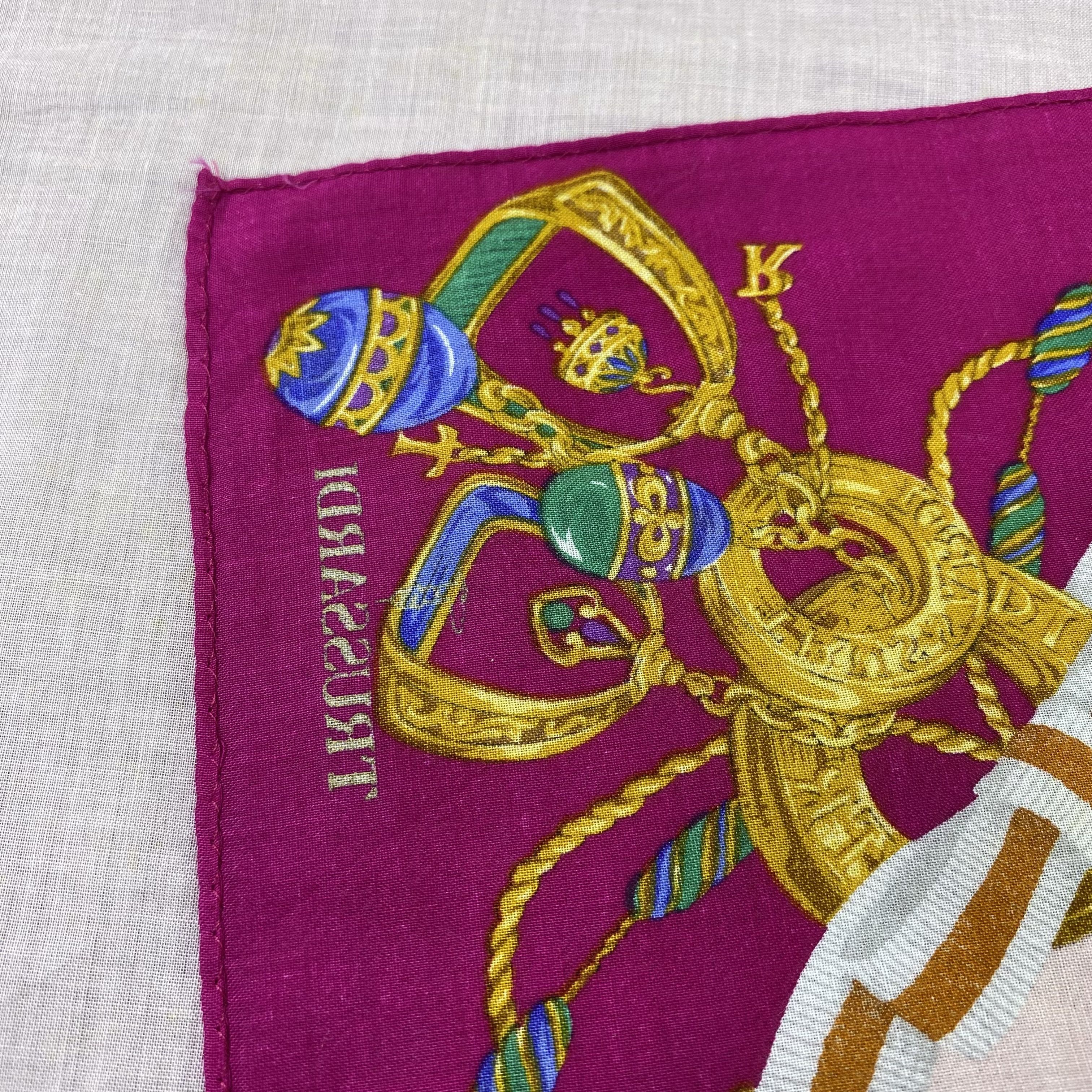 Trussardi Trussardi Handkerchief Neckerchief Bandana-B1755 Size ONE SIZE - 6 Thumbnail