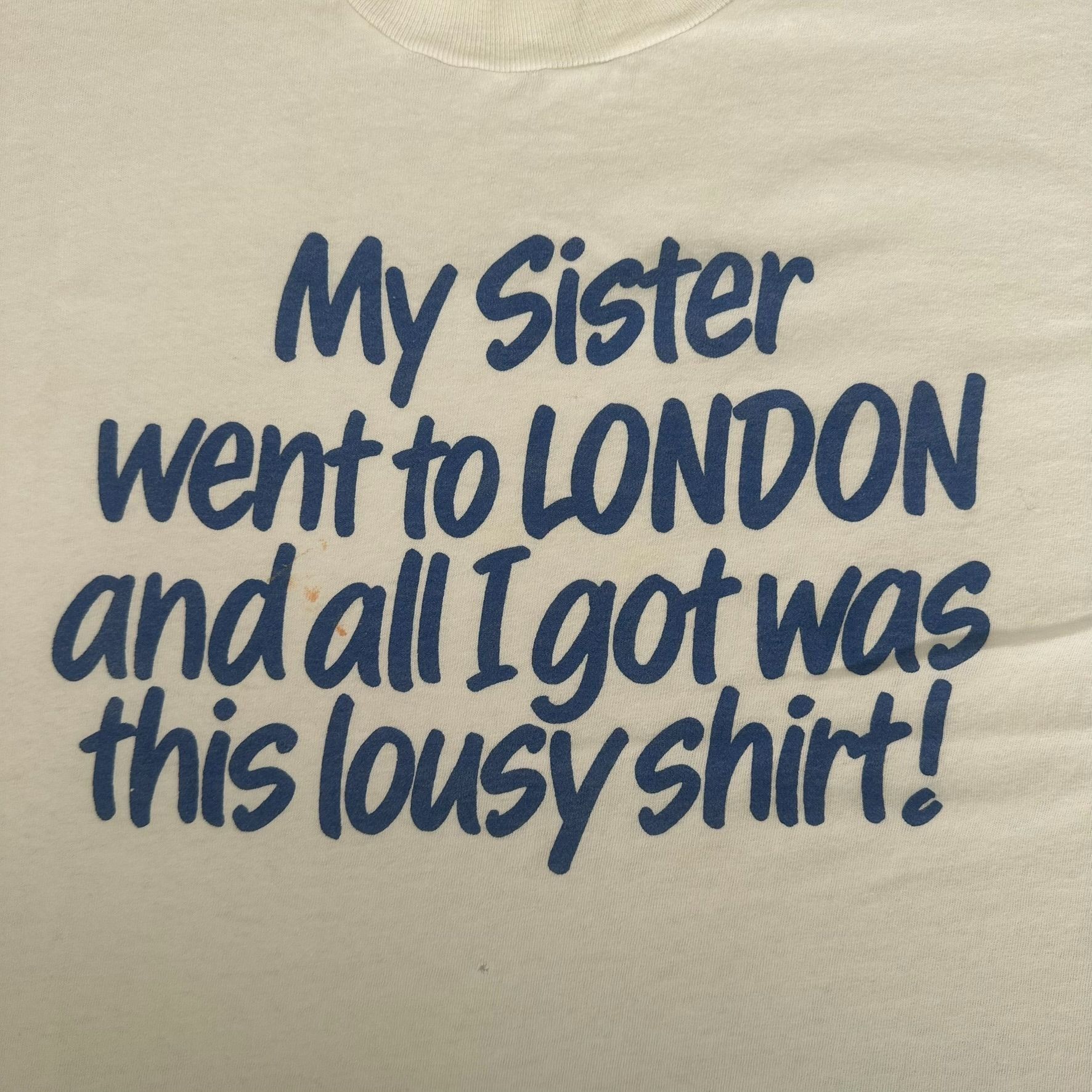 Vintage Vintage 90s London Tourist T-Shirt Funny Souvenir Humor Tee Size US XL / EU 56 / 4 - 2 Thumbnail