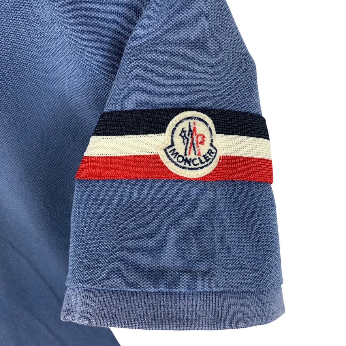 Moncler MONCLER blue polo tee Size US S / EU 44-46 / 1 - 9 Thumbnail