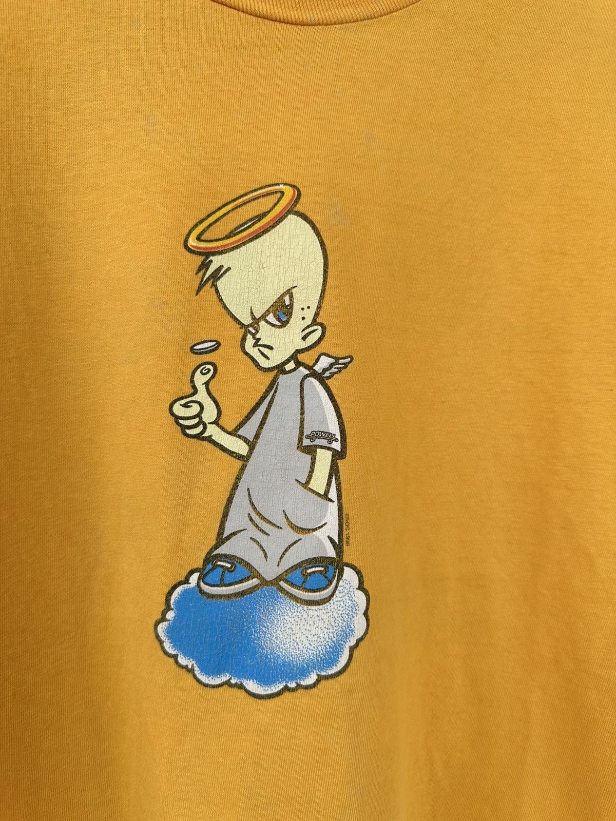 Powell Peralta Vintage 1999 Powell Peralta Angel Boy Skateboarding Tee Size US L / EU 52-54 / 3 - 2 Thumbnail