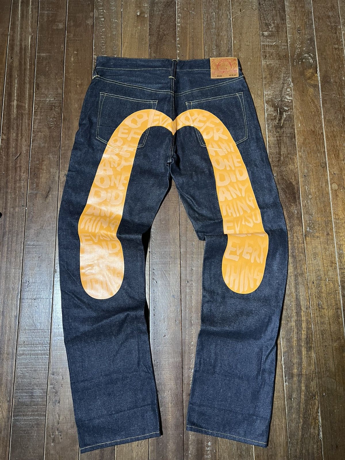 Evisu Evisu Daicock Denim Pants Size US 33 - 2 Thumbnail
