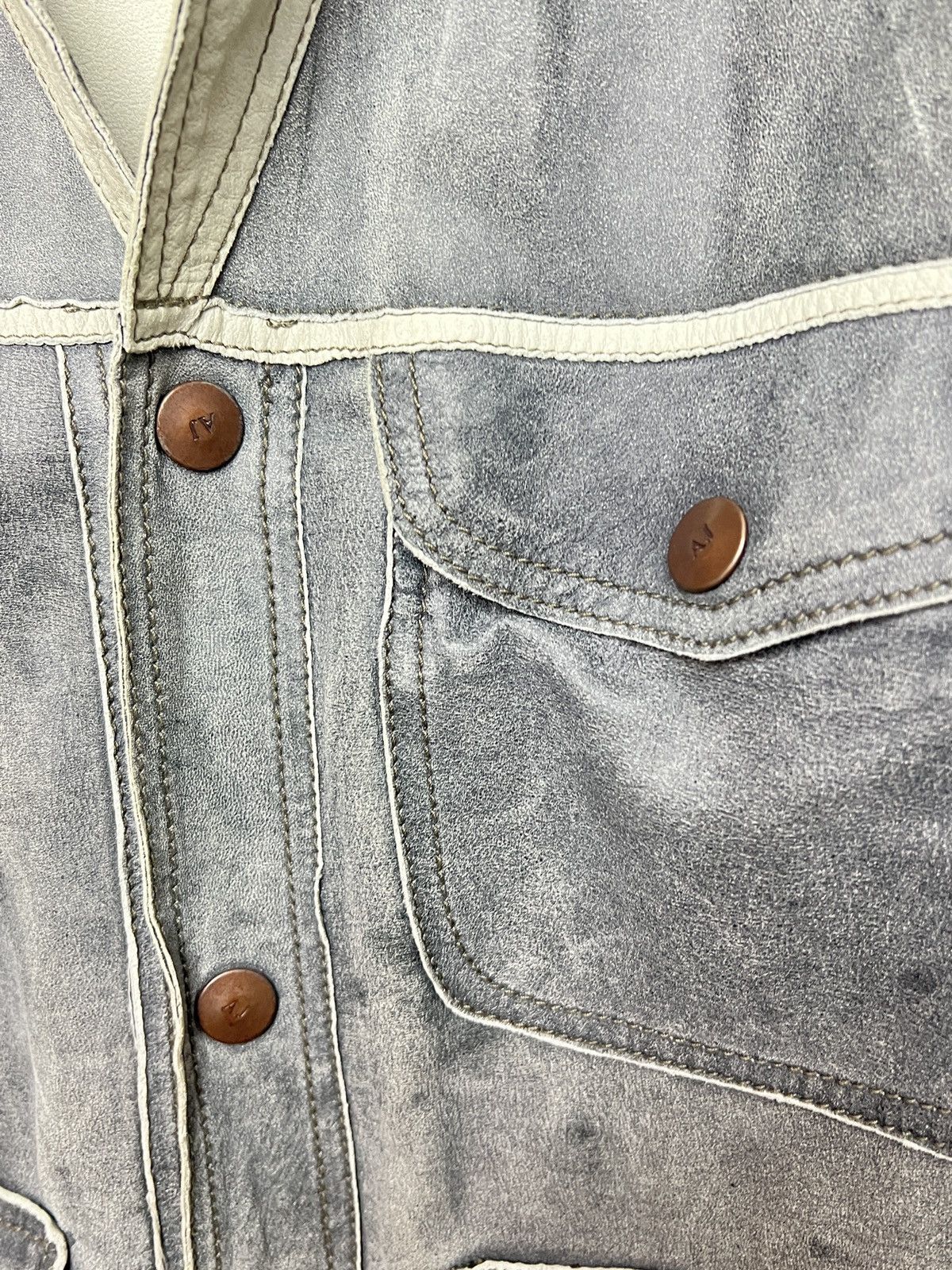 Giorgio Armani armani y2k reversible leather/suede jacket Size US L / EU 52-54 / 3 - 6 Thumbnail