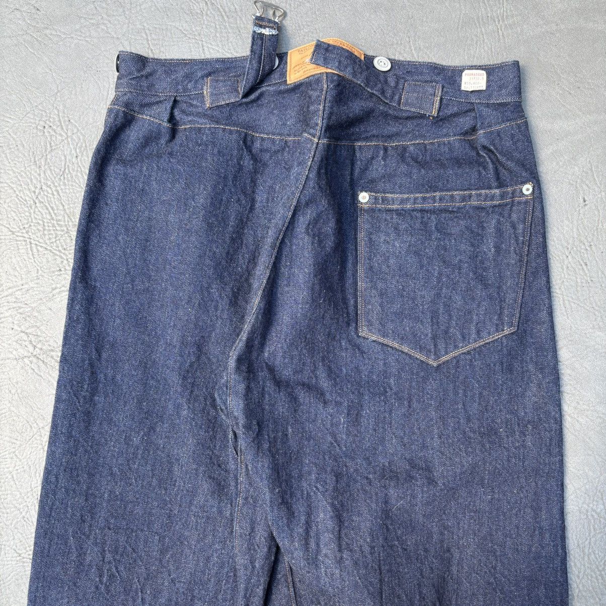 Ooe Yofukuten Ooe Yofukuten No.1124xx Blue Denim Overalls Linen Sewed 31 Size US 31 - 10 Thumbnail