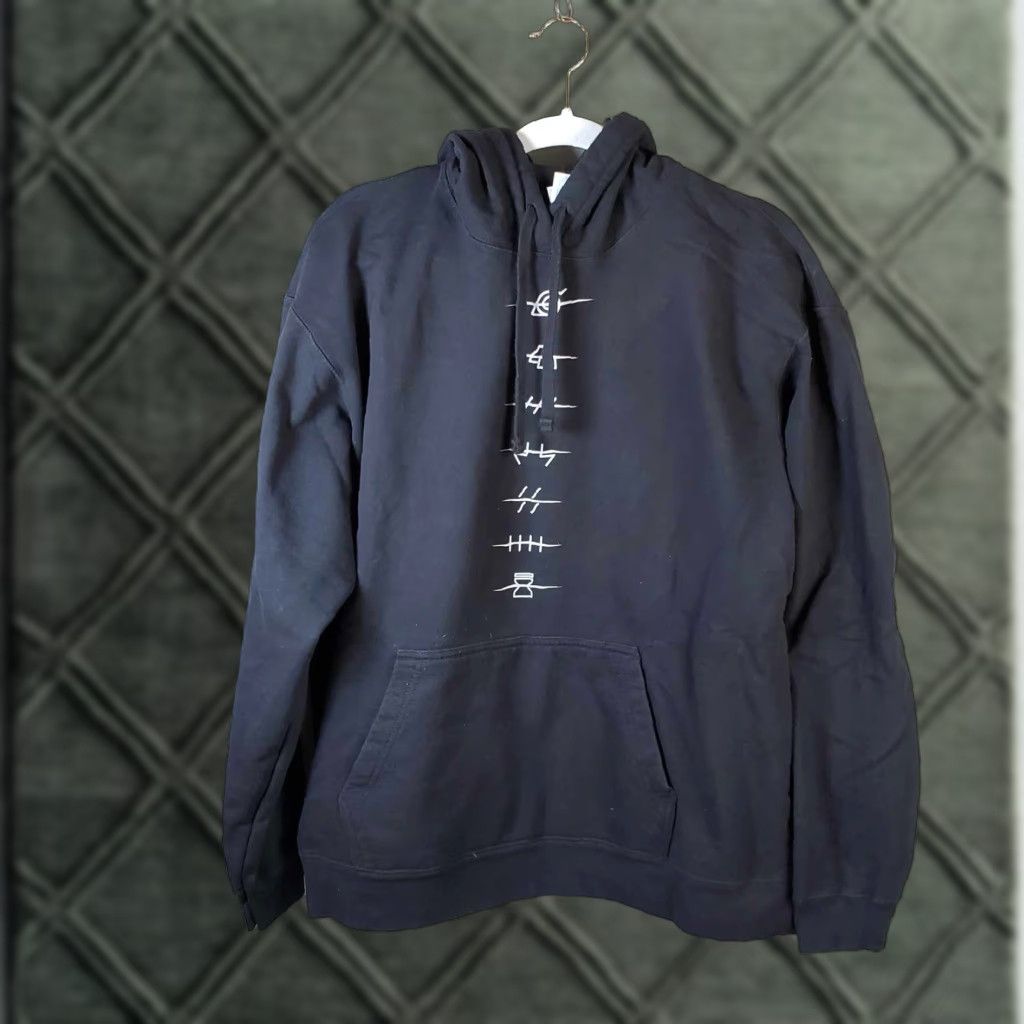 VINTAGE Naruto Shippuden Hoodie Men's XL Black Pullover Anime 2007 Port & Company Big & Tall XLT