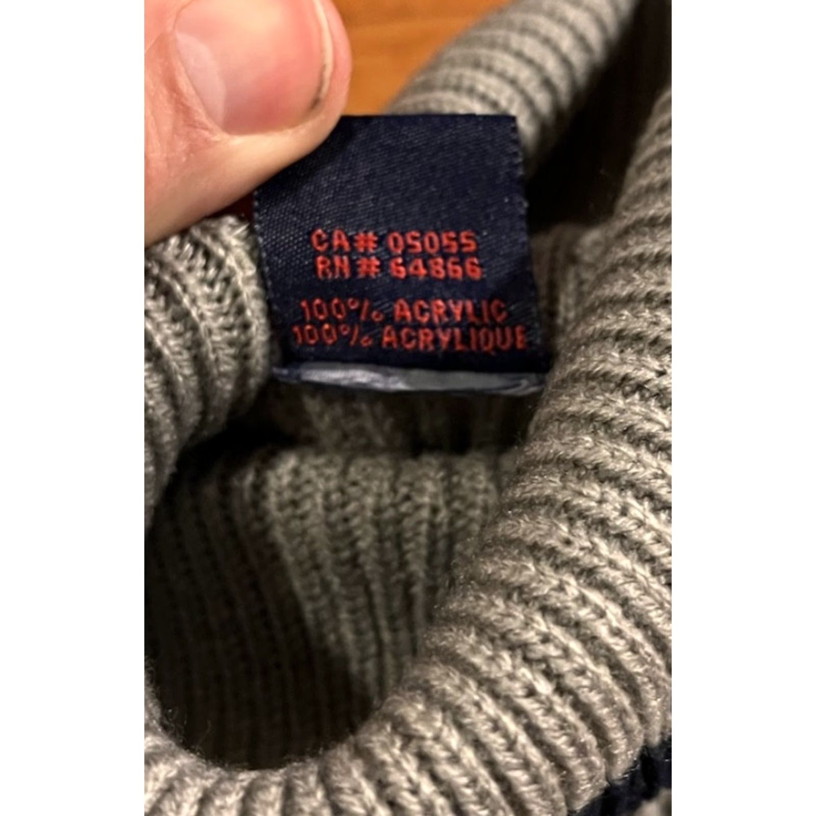 Vintage VINTAGE Ferruche Ribbed Turtleneck Sweater Men’s Large Grey 90s Y2K Size US L / EU 52-54 / 3 - 7 Thumbnail