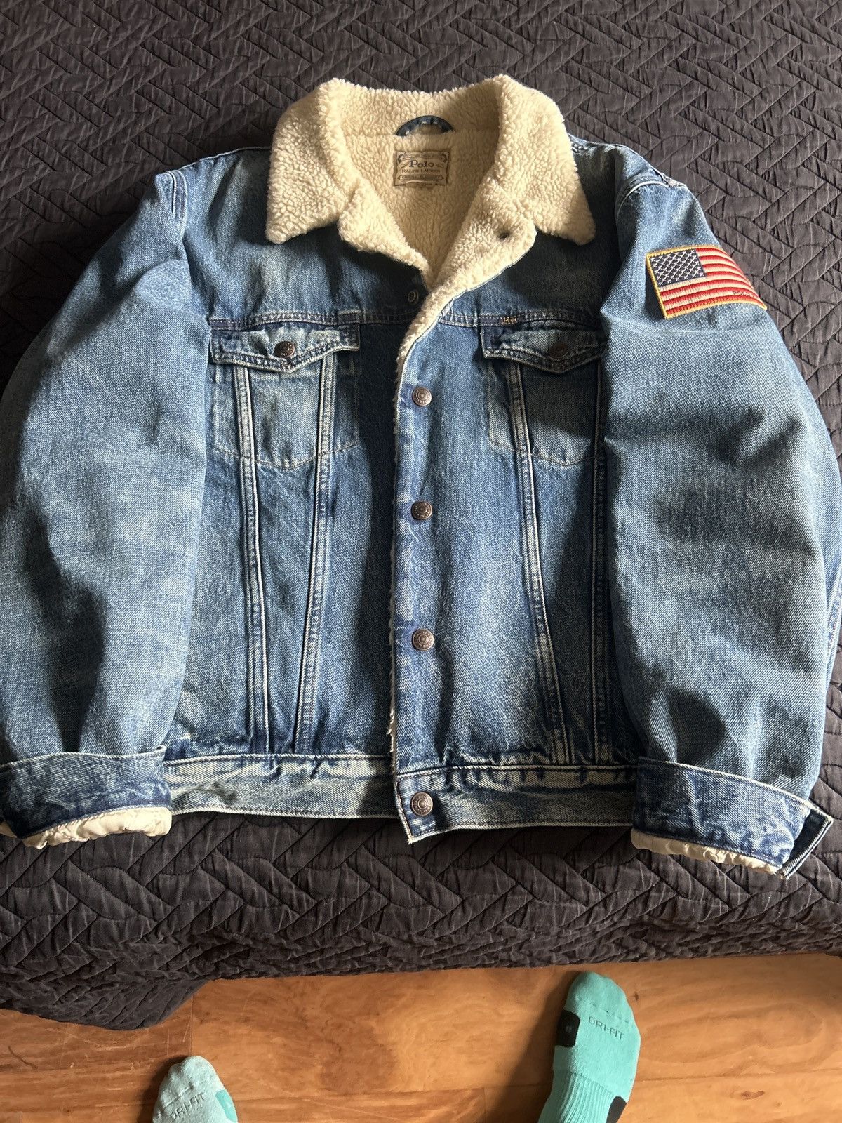 Polo Ralph Lauren Polo ralph lauren USA denim sherpa jacket Size US XL / EU 56 / 4 - 1 Thumbnail
