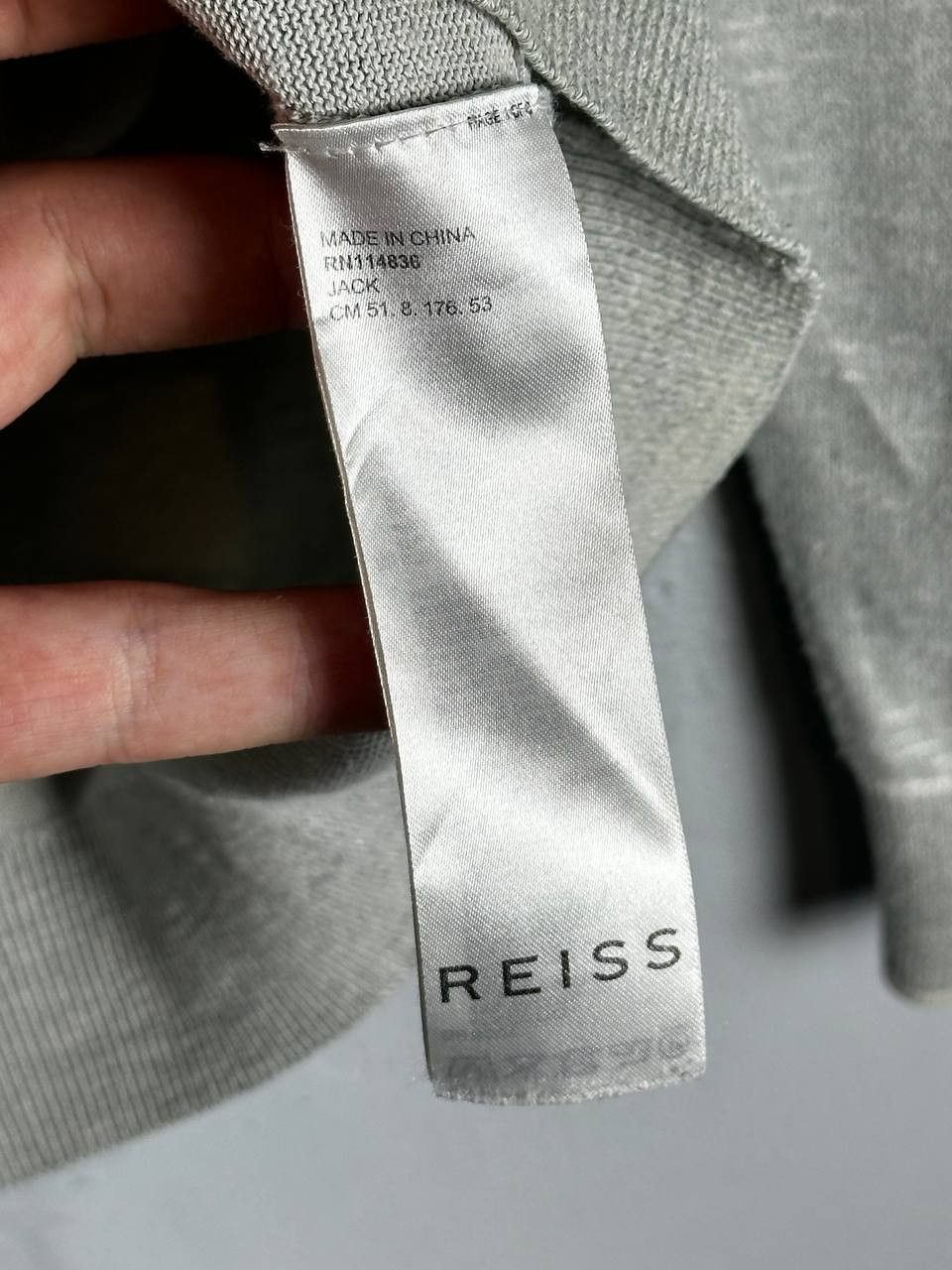 Reiss Reiss Green 1/3 Zip Cotton Ocean Blue Sweater Size US L / EU 52-54 / 3 - 8 Thumbnail