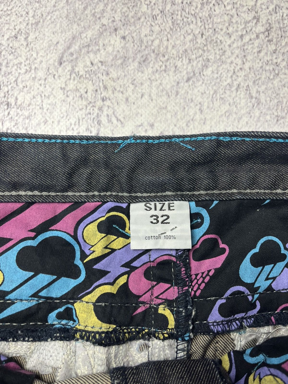 Japanese Brand 0Os VINTAGE Avant Garde Big logo Japanese Baggy Pants Y2K Size US 33 - 24 Thumbnail