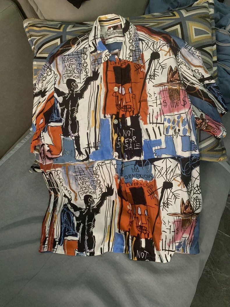 WACKO MARIA　GP-108-BLANKLINE-BASQUIAT-2 Wacko Maria - Wacko Maria x Jean-Michel Basquiat Hawaiian Shirt