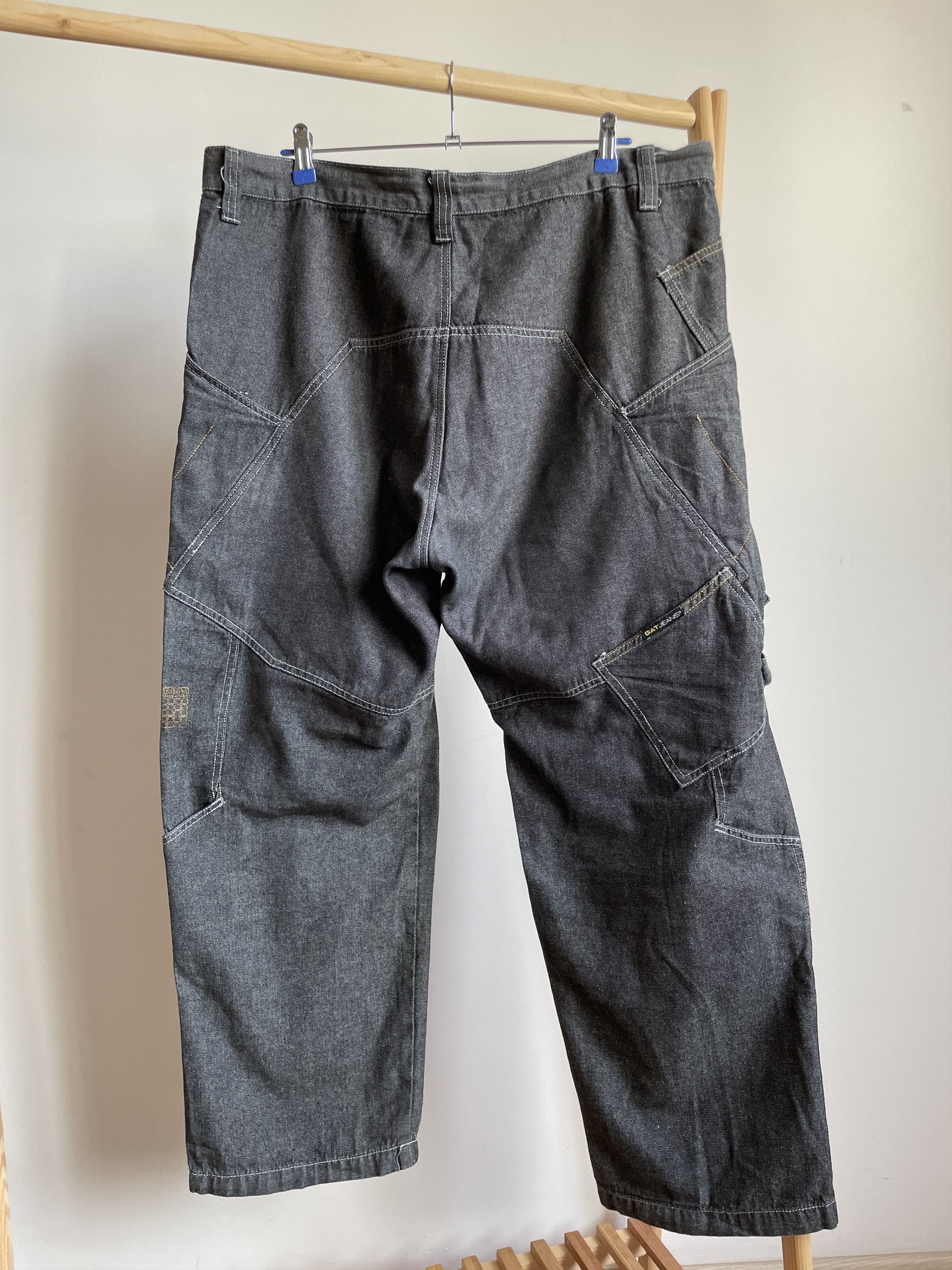 Other Gat Jeans Vintage 90's Made in USA Wide Leg Baggy Denim Size US 38 / EU 54 - 4 Thumbnail