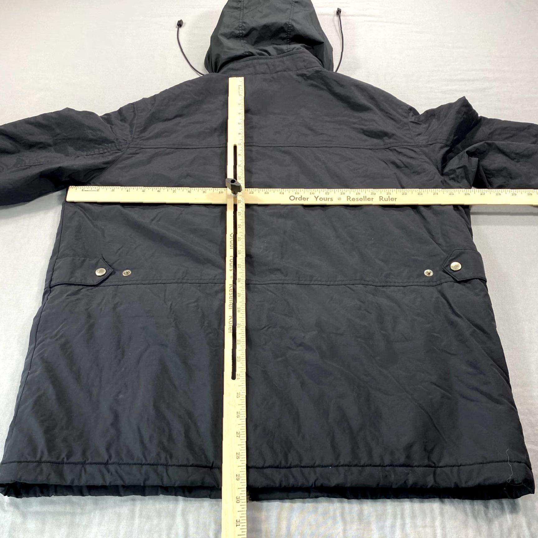 Lacoste Lacoste Jacket Mens XL Black Parka Windbreaker Quilt Lined Wind-Resistant Water Resistant Zipped Pockets Collared Lined Canvas Polyester Logo Zip Size US XL / EU 56 / 4 - 7 Thumbnail
