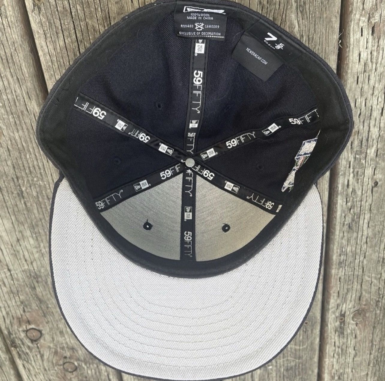 Supreme Supreme ‘Hebrew’ Logo New Era Navy 7 5/8 Fitted Hat SS14 Size ONE SIZE - 5 Thumbnail