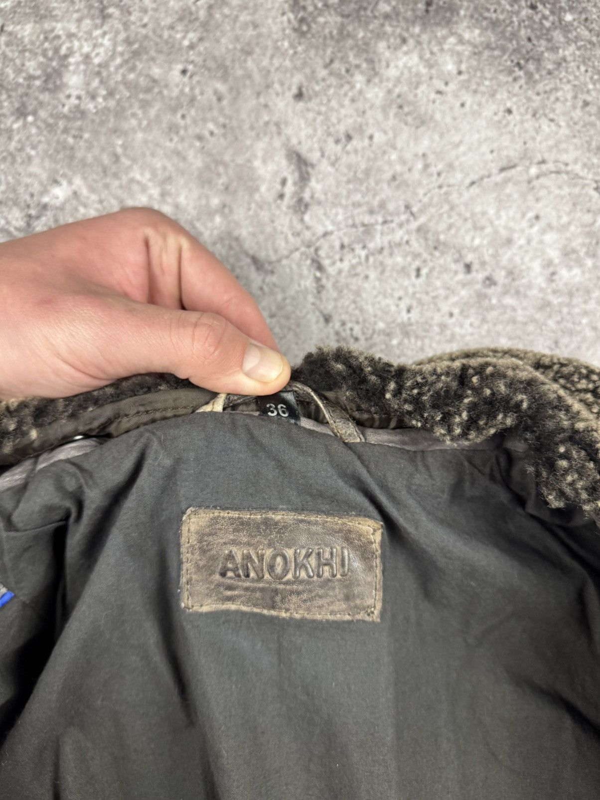Japanese Brand Vintage Y2K Owens Style Shearling Asymetrical Leather Jacket Size S / US 4 / IT 40 - 13 Thumbnail