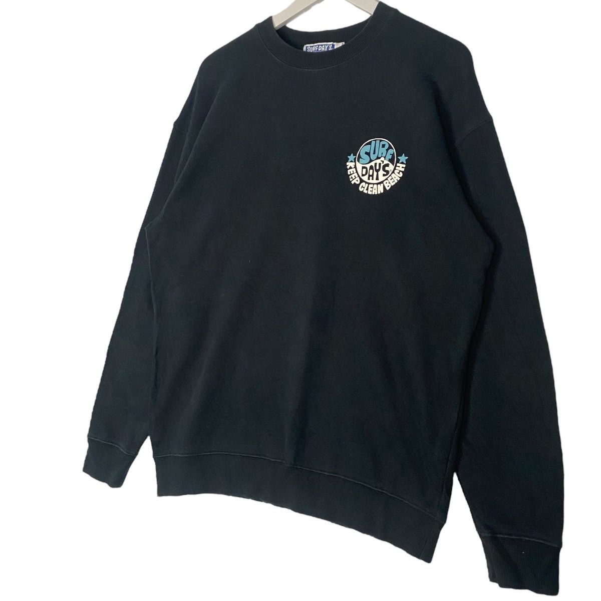 Vintage Vintage Surf Day Crewneck Sweatshirt Black Jumper Size M Size US M / EU 48-50 / 2 - 6 Thumbnail