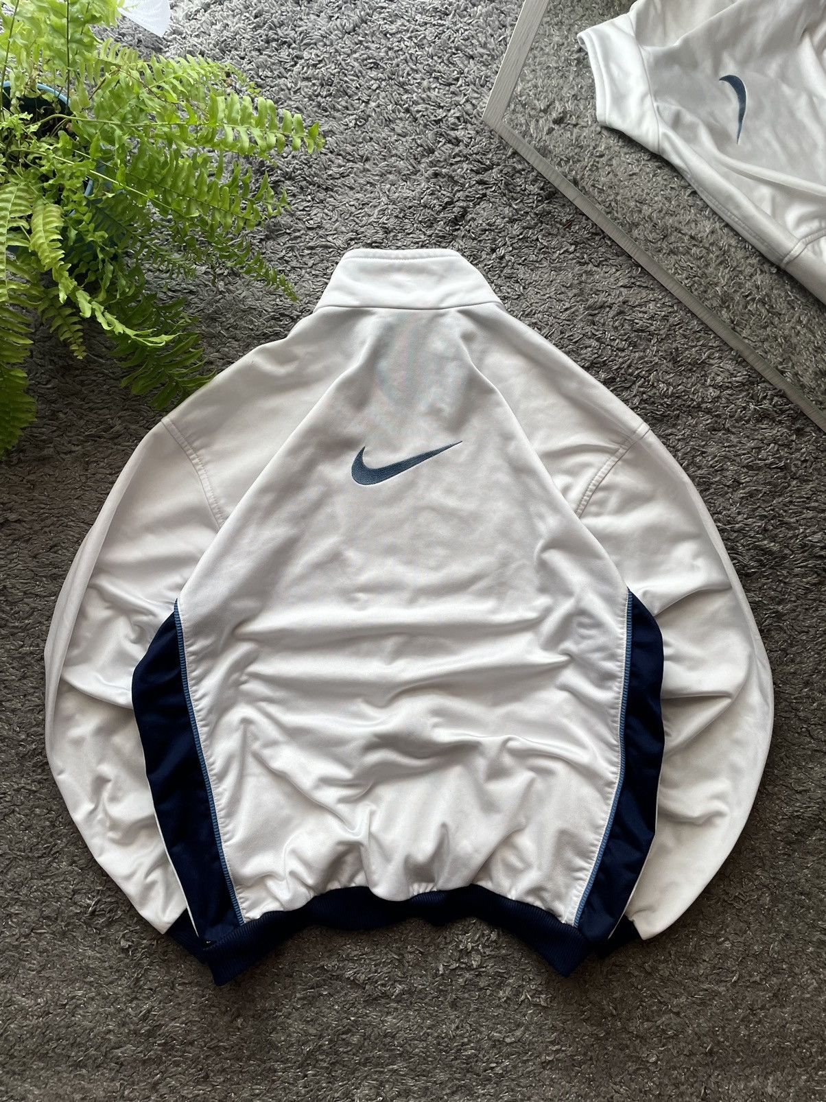 Nike × Vintage 90s Zip-Hoodie Nike Vintage Streetwear Big Logo Rare Swoosh Size US M / EU 48-50 / 2 - 1 Thumbnail