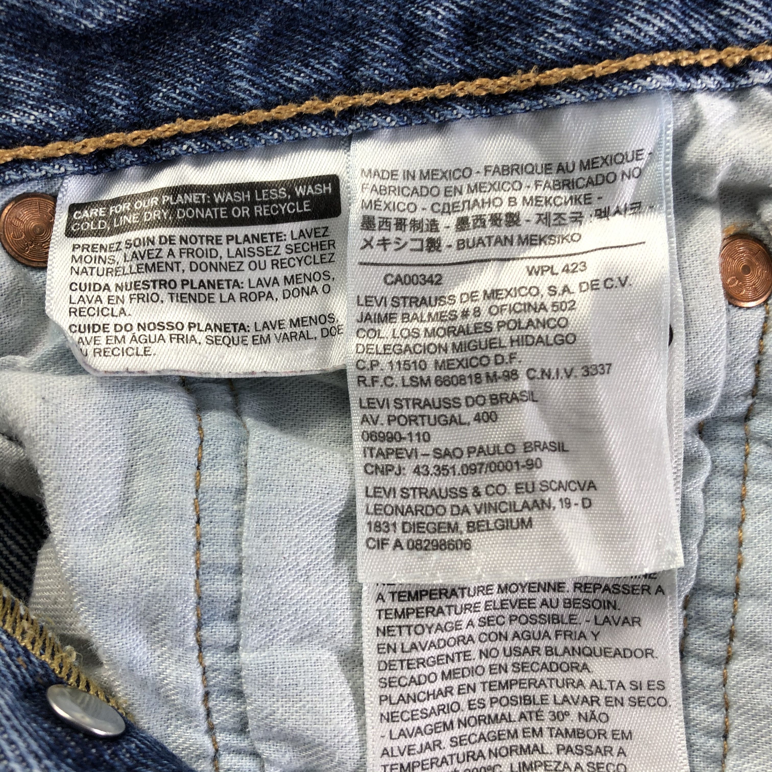 Levi's Vintage Blue Wash Levis 501 Jeans-J4512 Size US 29 - 11 Thumbnail