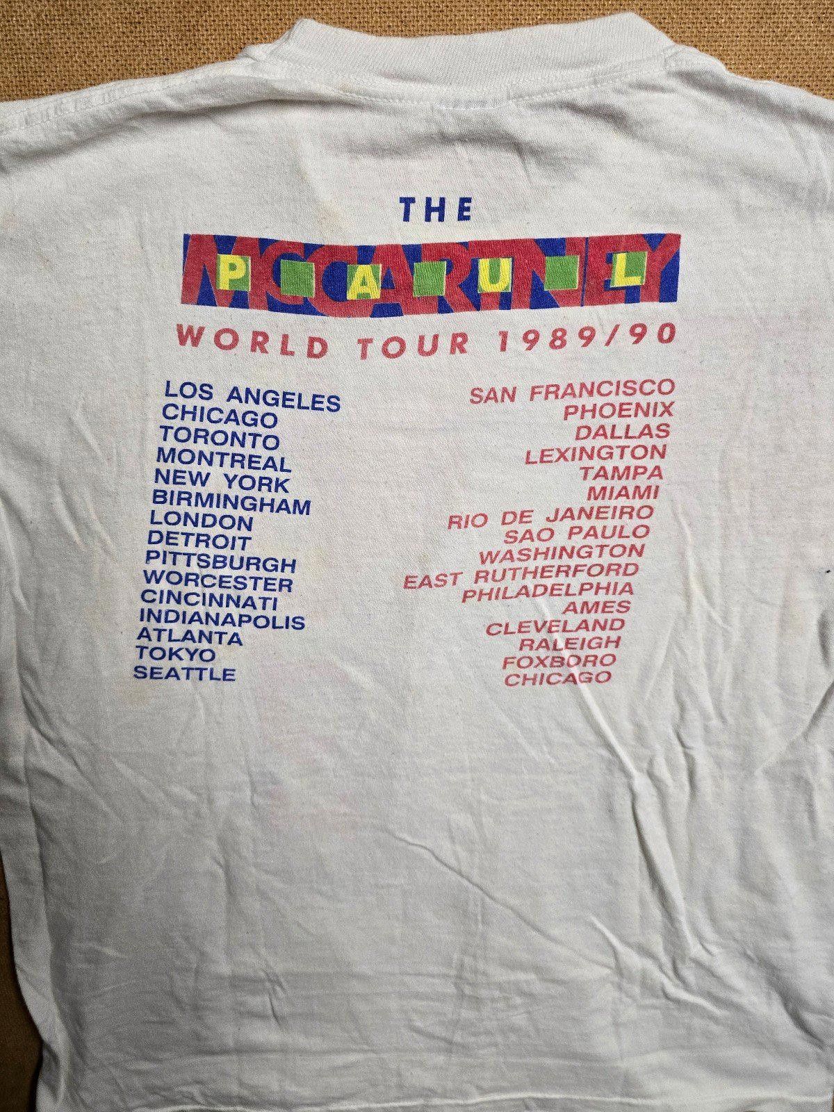 Designer Vintage Paul McCartney Shirt Tour 1989-90 Single Stitch L Size US L / EU 52-54 / 3 - 8 Thumbnail