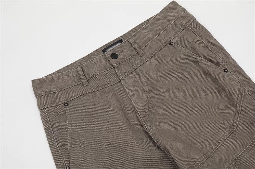 Japanese Brand American patchwork high street washed raw edge cargo jeans Size US 32 / EU 48 - 3 Thumbnail