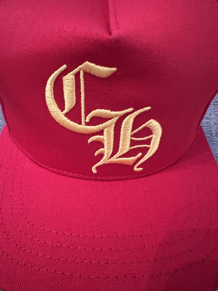 Chrome Hearts Chrome Hearts Red Baseball Hat Size ONE SIZE - 2 Thumbnail