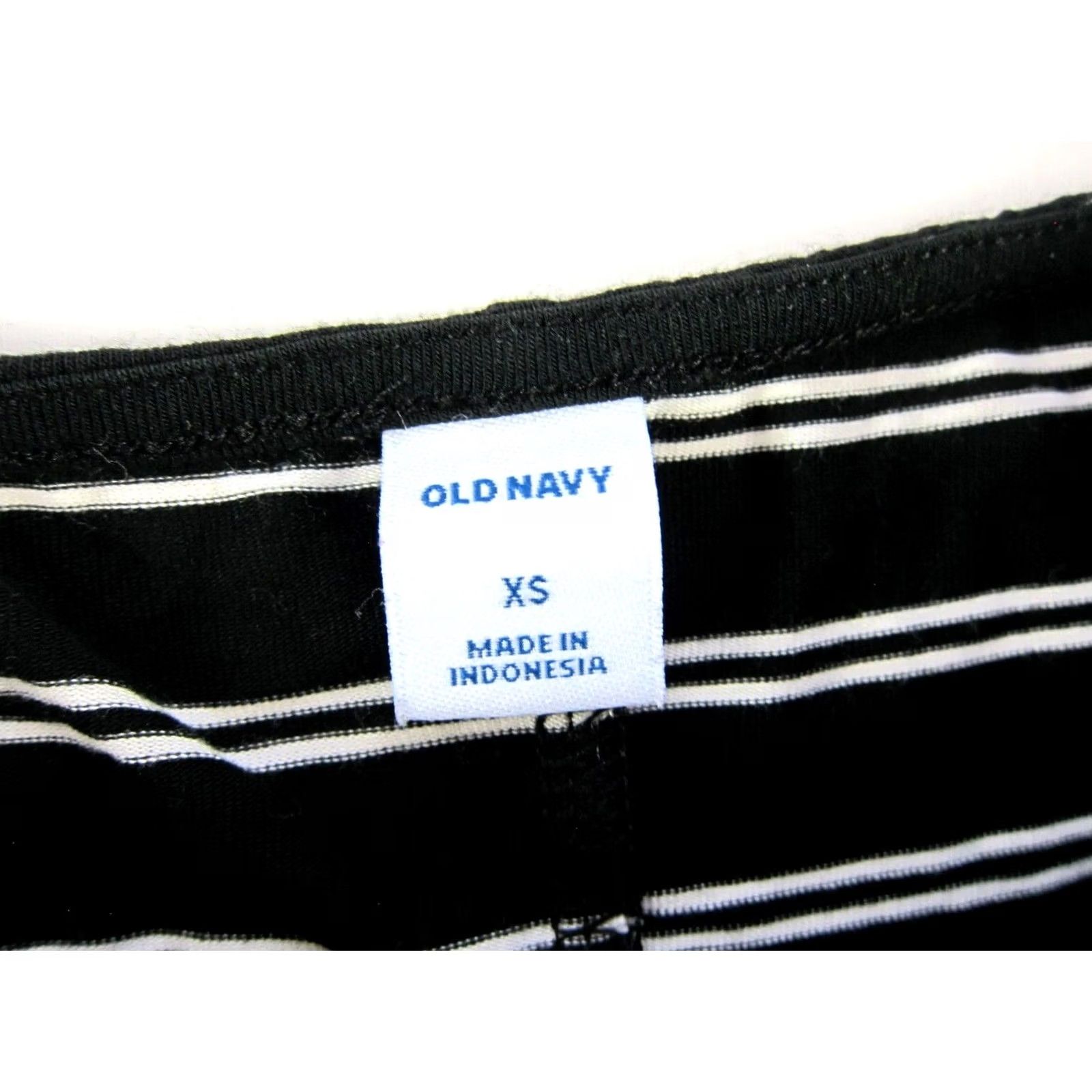 Old Navy Old Navy Black White Stripe Tunic Dress XS Size XS / US 0-2 / IT 36-38 - 3 Thumbnail