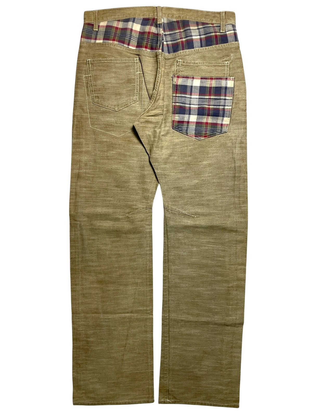 Eternal 2000’s The Mod Eternal - Plaid Patch Coboy Style Denim Pants Size US 34 / EU 50 - 8 Thumbnail