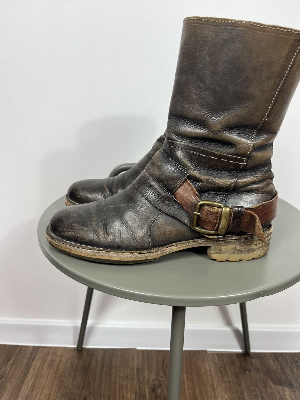 Fly London Fly London Distressed Leather Moto Boots Avant-Garde EU39 Size US 8.5 / EU 41-42 - 3 Thumbnail