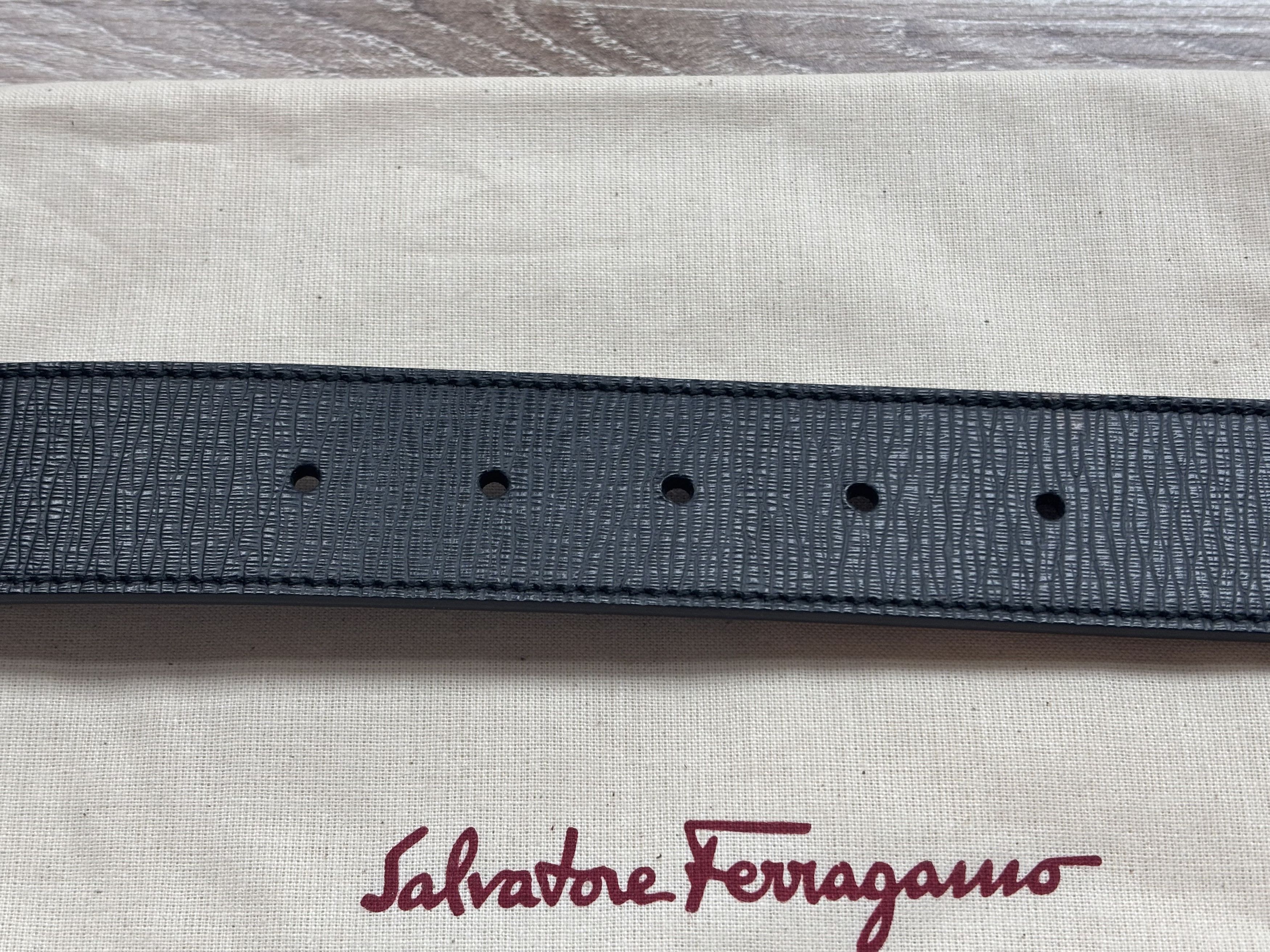 Salvatore Ferragamo Reversible Double Gancini Belt Size 28 - 5 Thumbnail