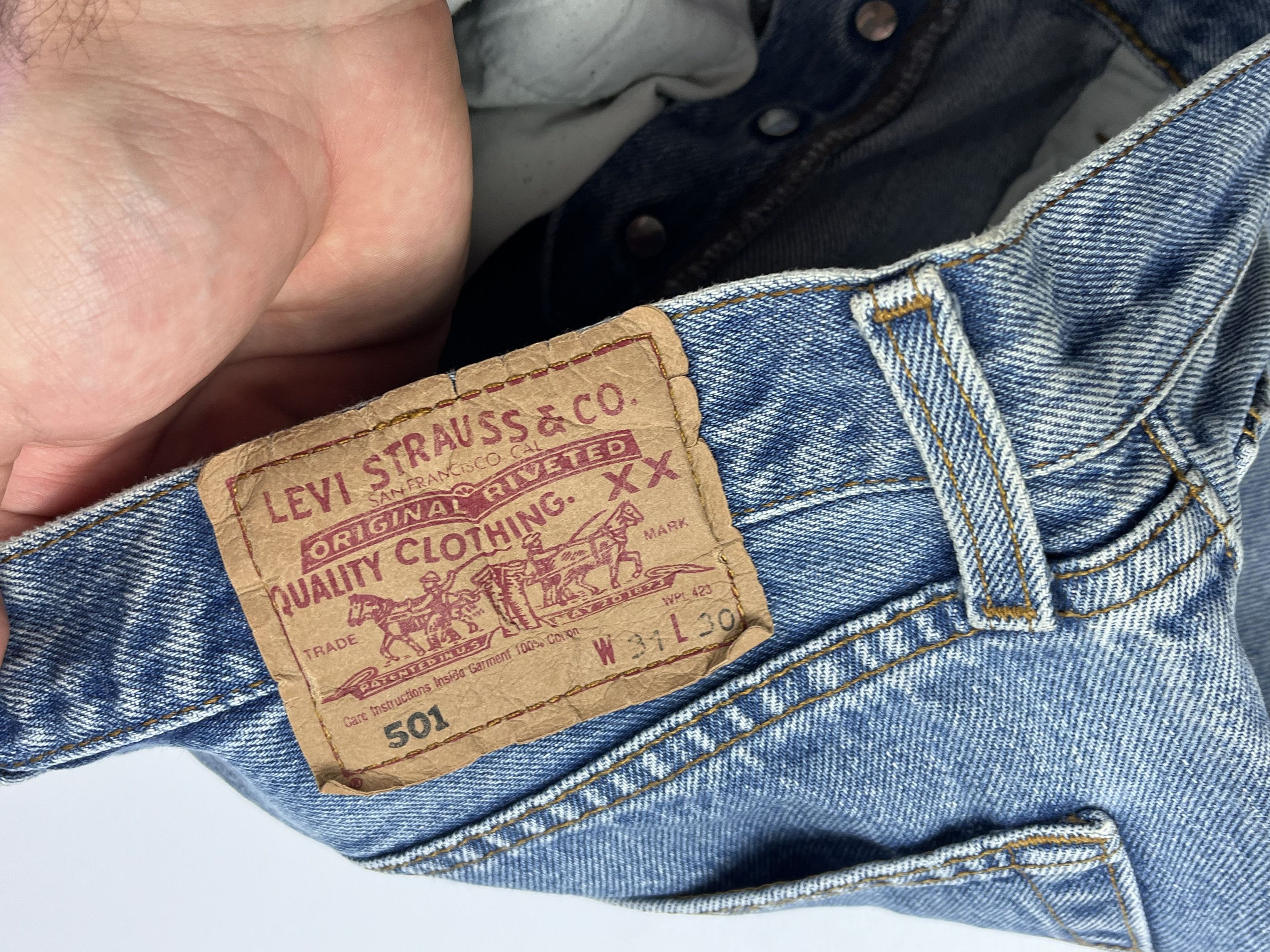 Levi's × Vintage Vintage Levis 501 Jeans Size US 30 / EU 46 - 2 Thumbnail