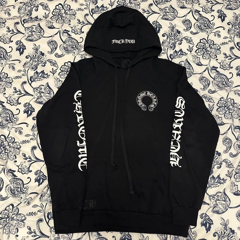 Chrome Hearts Chrome Hearts Black Hooded Sweatshirt XL Size US XL / EU 56 / 4 - 1 Thumbnail