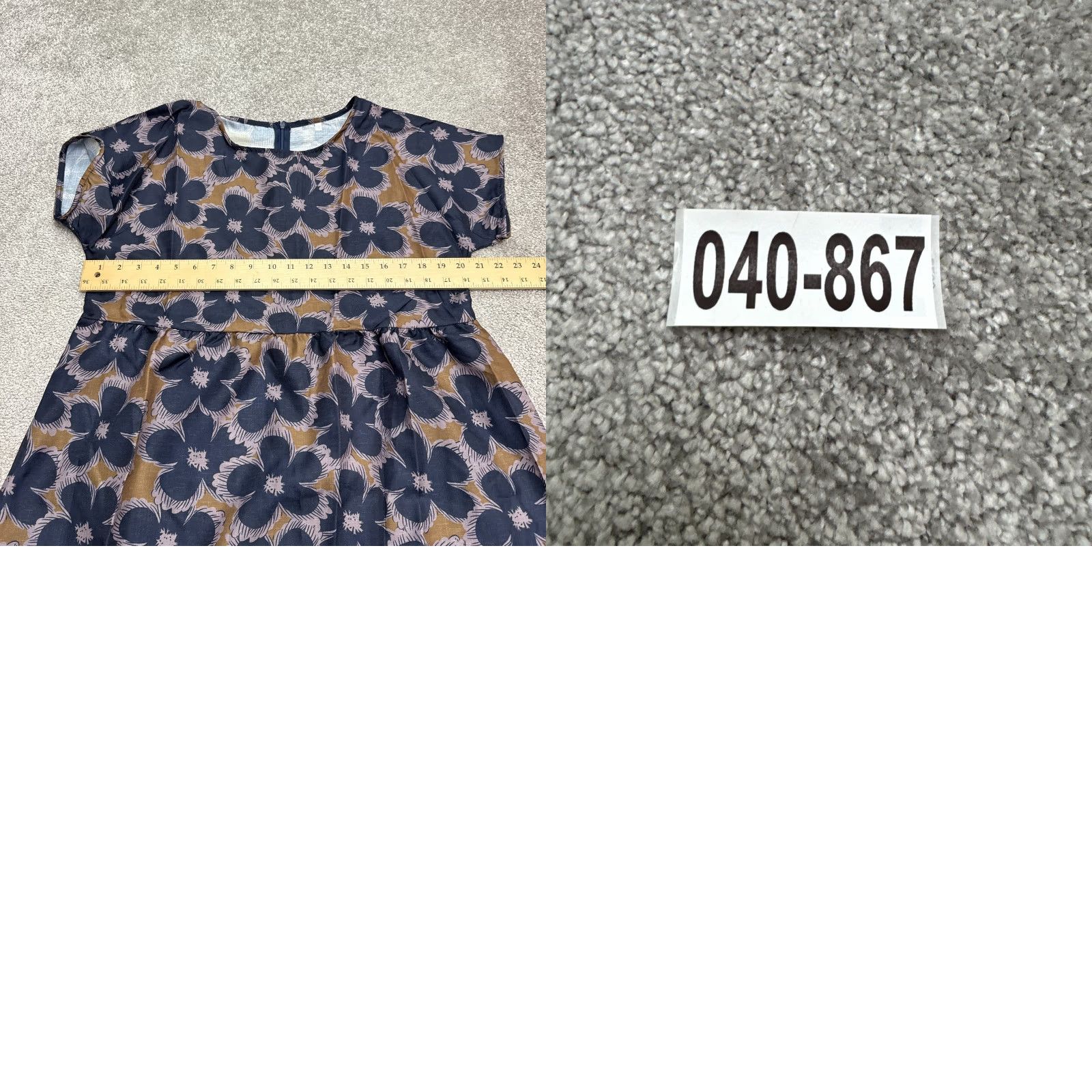 Vintage Unbranded Floral Maxi Dress Womens 2XL Blue Brown Short Sleeve Casual Boho NWOT Dress Length: Long Size 40" / US 18 - 9 Thumbnail