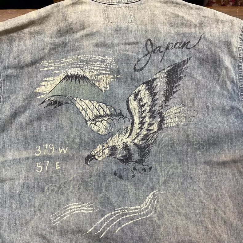 RRL Ralph Lauren RRL Ralph Lauren Limited edition hand-painted denim shirt Size US S / EU 44-46 / 1 - 4 Thumbnail