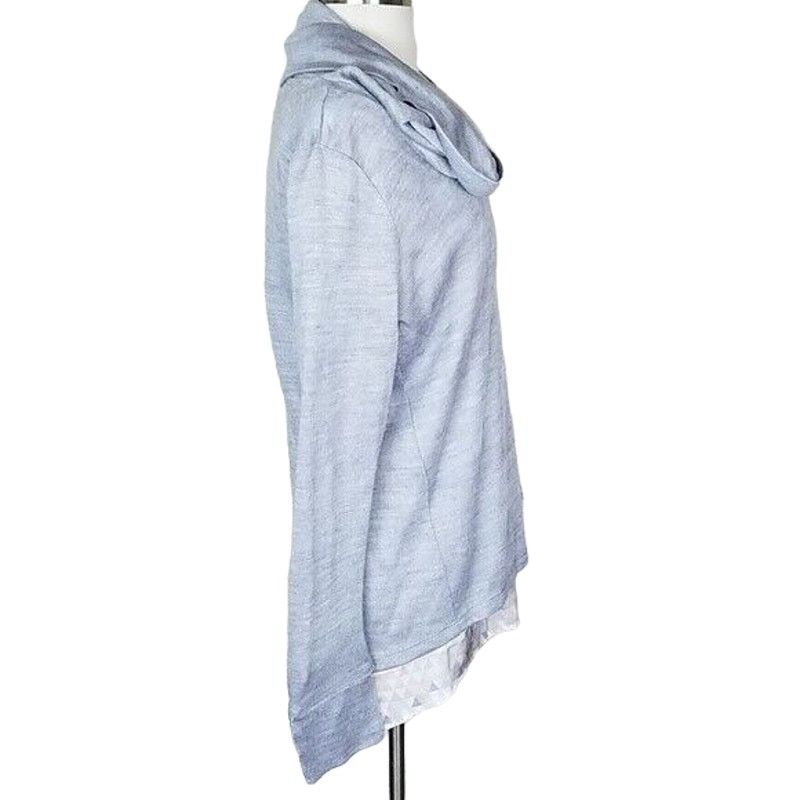 White House Black Market White House Black Market Sweater Women S Gray Cowl Wool Size S / US 4 / IT 40 - 2 Thumbnail