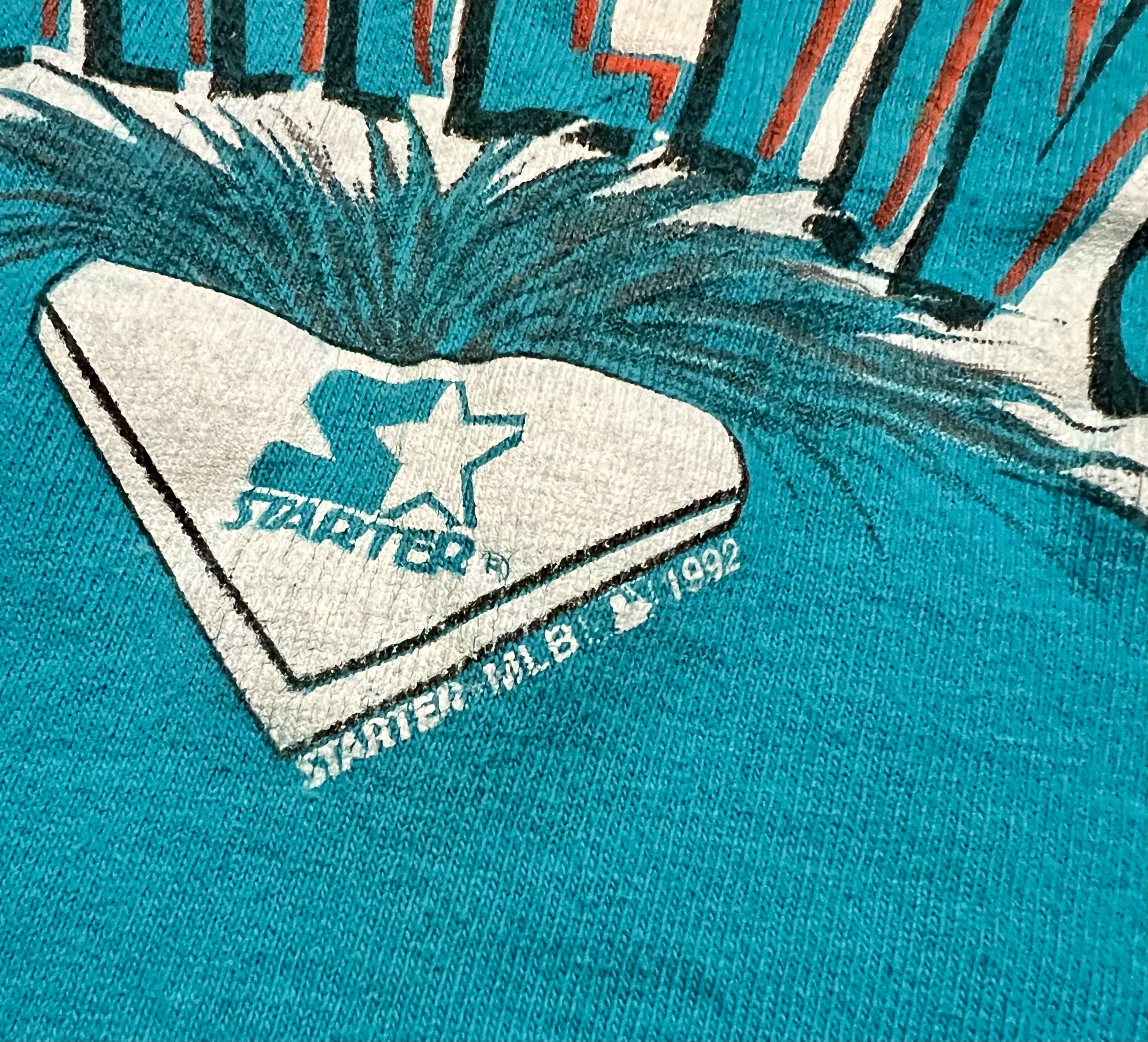 Starter Florida Marlins Starter MLB 1992 Blue Vintage T-Shirt Size US L / EU 52-54 / 3 - 3 Thumbnail