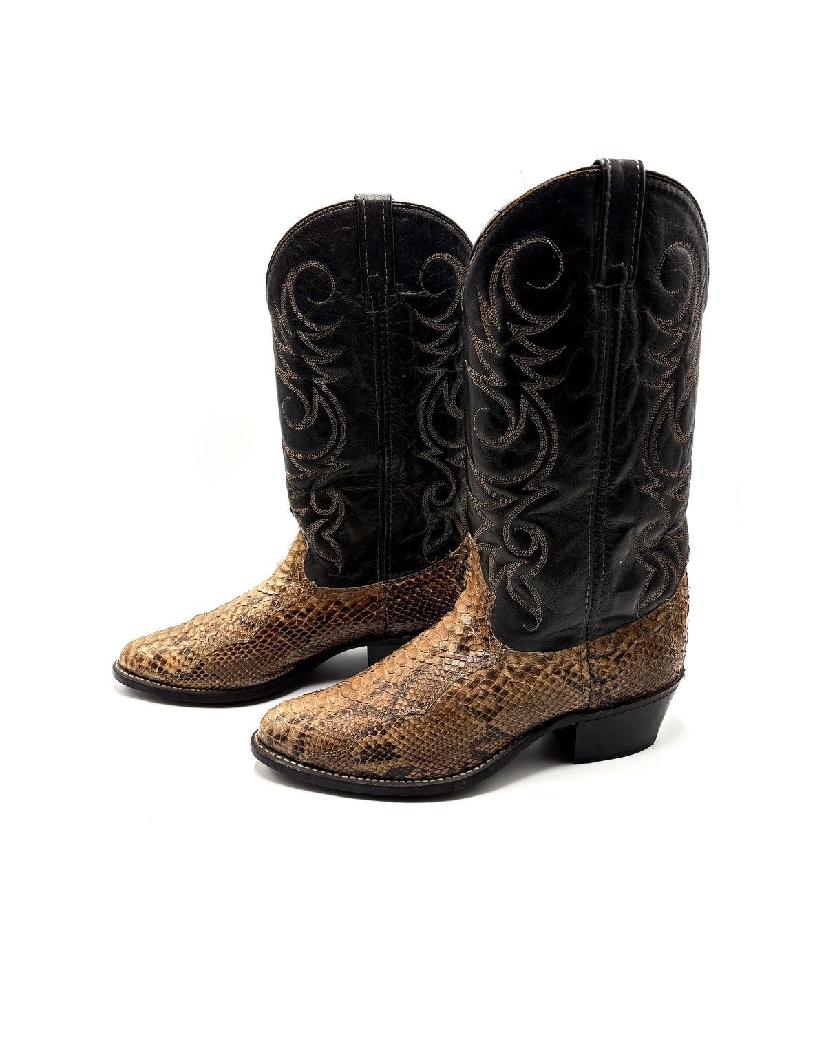 Japanese Brand Acme Exotic Python Western Boots Size US 9.5 / EU 42-43 - 5 Thumbnail
