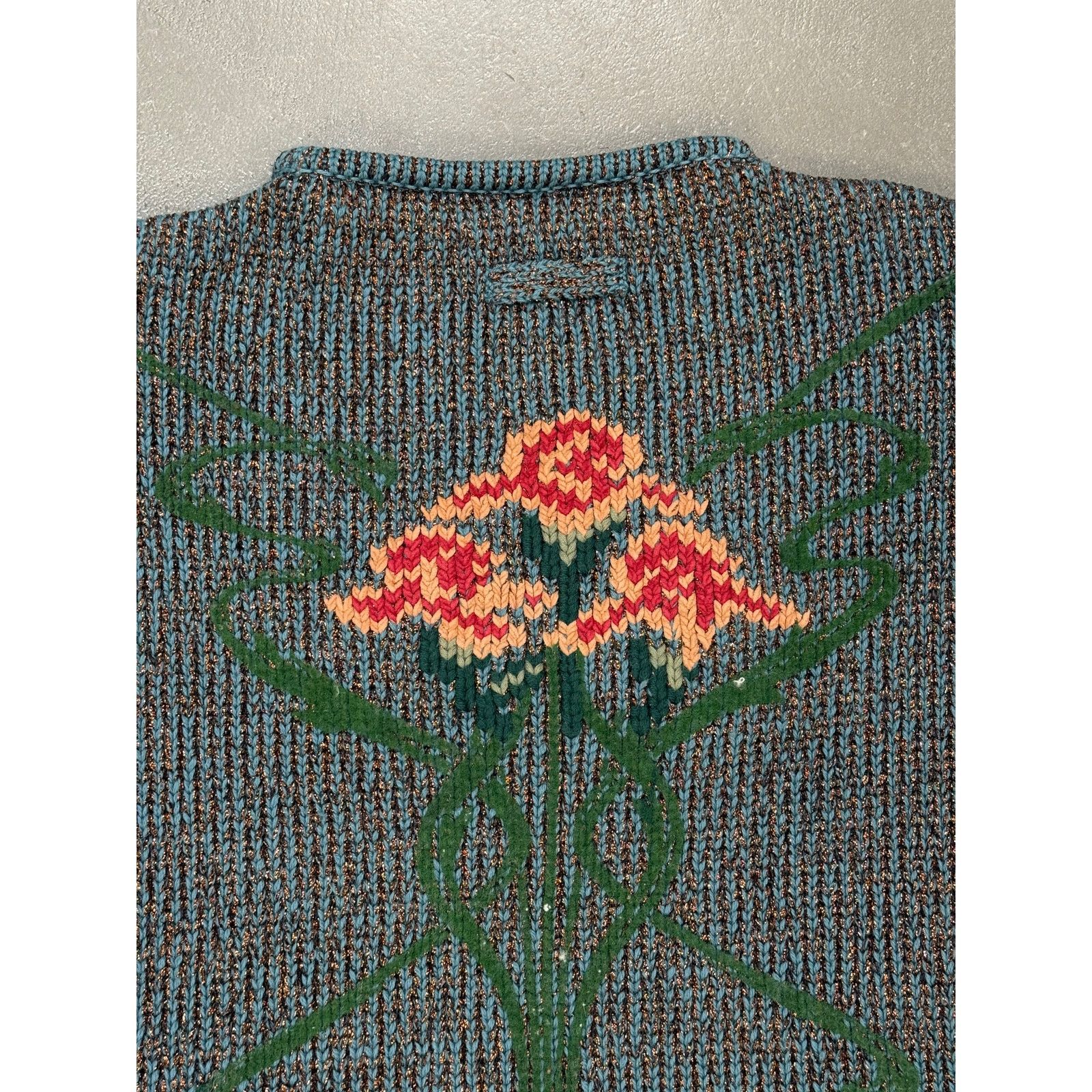 Jean Paul Gaultier A/W1986 Jean Paul Gaultier intarsia floral knit Size US M / EU 48-50 / 2 - 5 Thumbnail