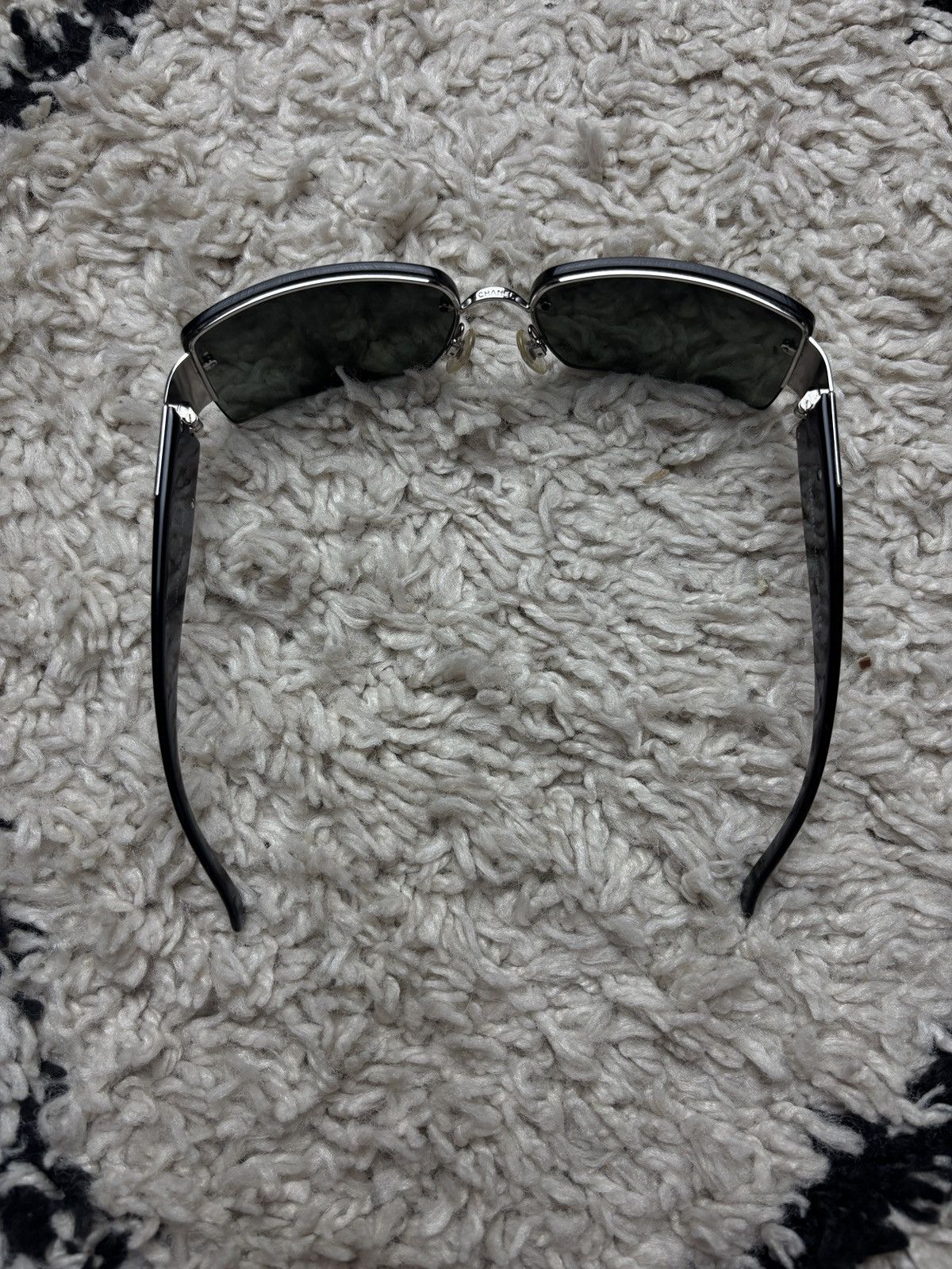 Chanel Chanel Vintage Y2K Rimless Swarovski Rhinestone Sunglasses Size ONE SIZE - 4 Thumbnail