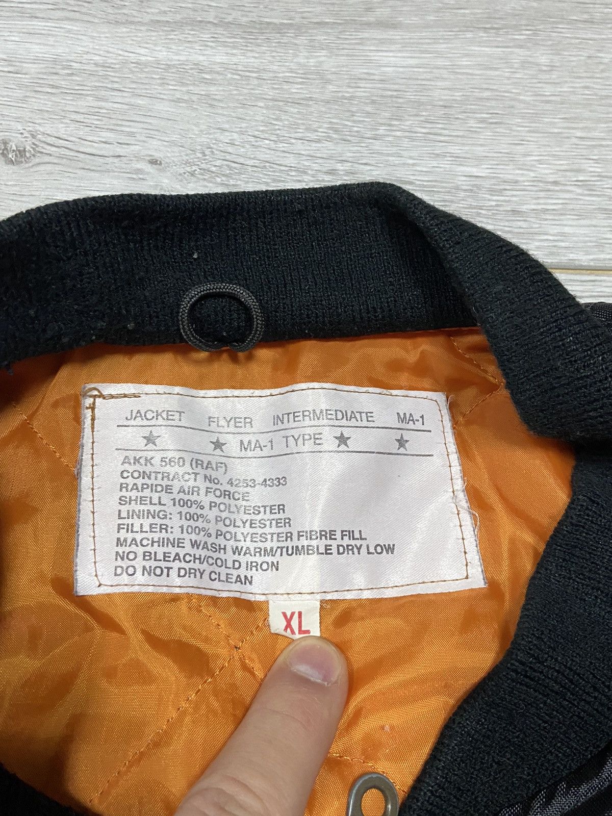 Vintage MA-1 vintage flyers man bomber jacket Size US XL / EU 56 / 4 - 4 Thumbnail