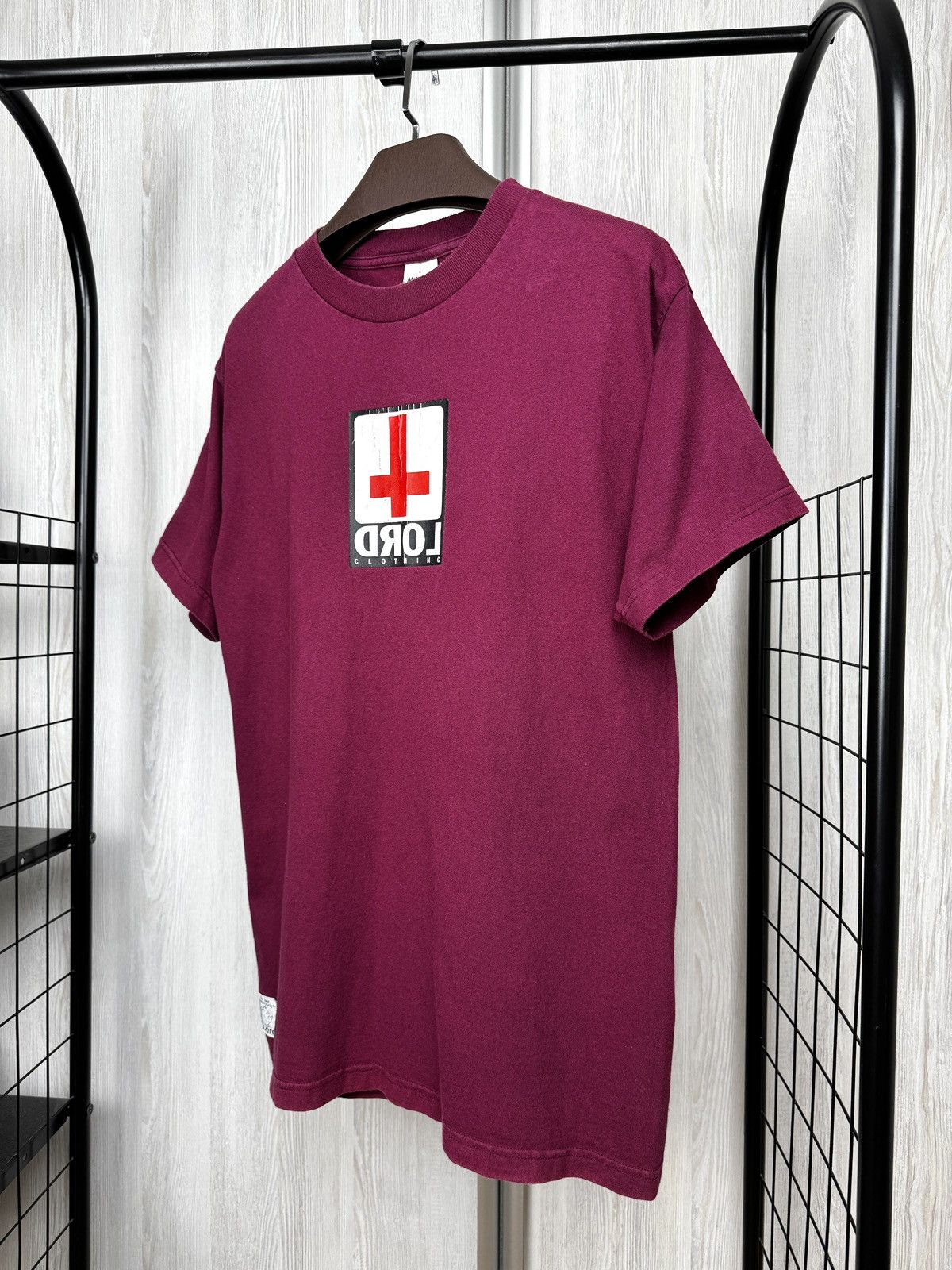 Vintage LORD Clothing BMX vintage 90s made in USA🇺🇸 burgundy tee Size US L / EU 52-54 / 3 - 6 Thumbnail