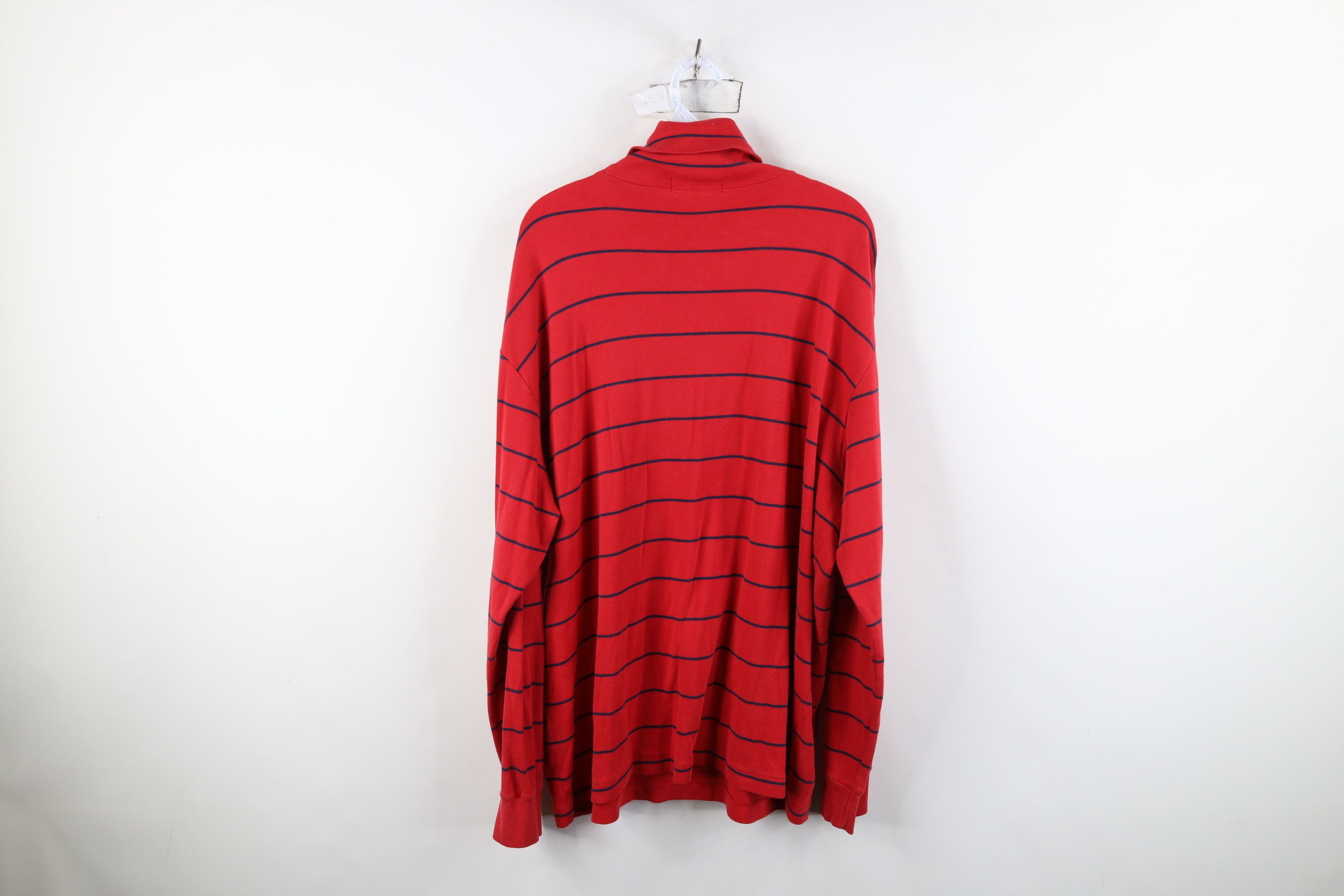 Ralph Lauren Vintage 90s Ralph Lauren Turtleneck T-Shirt Cotton Red Size US XL / EU 56 / 4 - 11 Thumbnail
