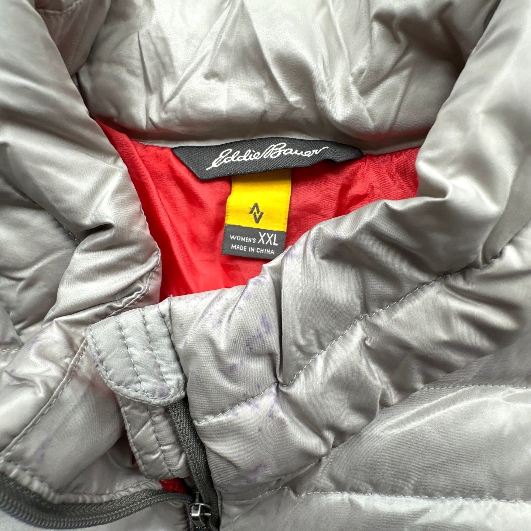 Eddie Bauer VINTAGE Eddie Bauer EB 700 Goose Down Travex Puffer Jacket Women 2XL Gray Stains Quilted Full Zip Womens Size XXL / US 16-18 / IT 52-54 - 2 Thumbnail