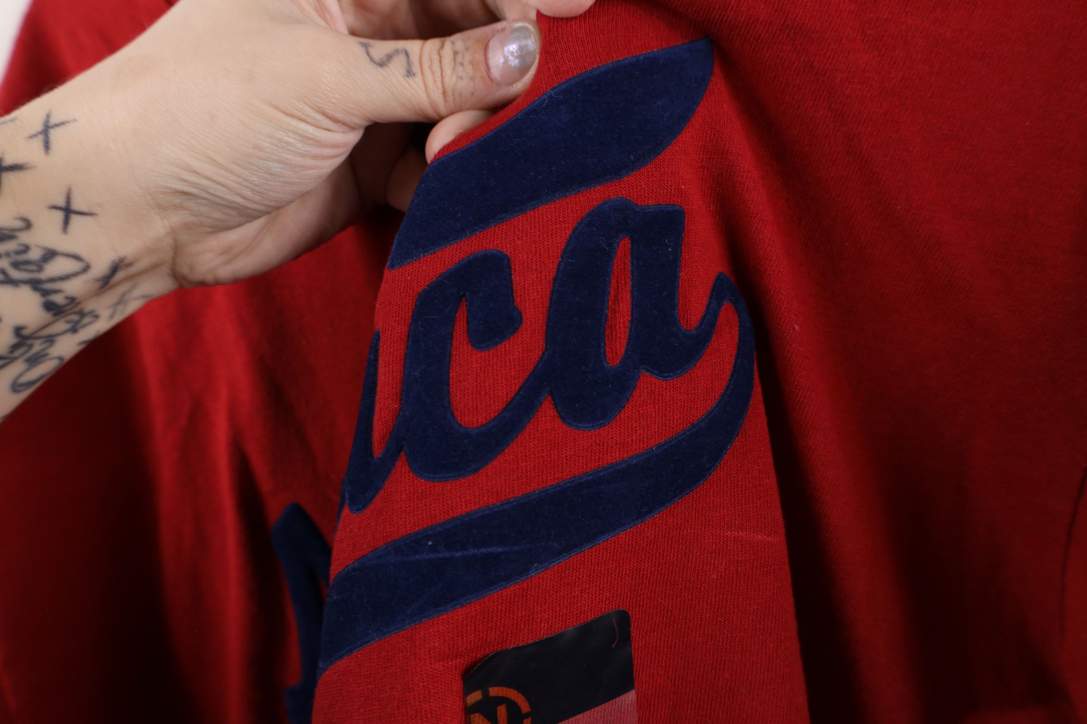 Nautica × Vintage Deadstock Vintage 90s Nautica Script Short Sleeve T-Shirt Size US L / EU 52-54 / 3 - 6 Thumbnail