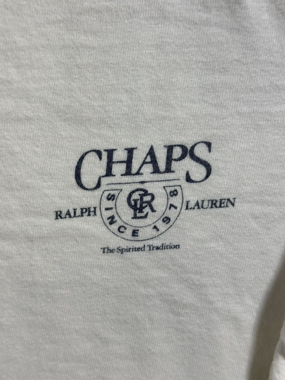 Chaps Ralph Lauren × Vintage Vintage Chaps Ralph Lauren Faded Tee Size US L / EU 52-54 / 3 - 3 Thumbnail