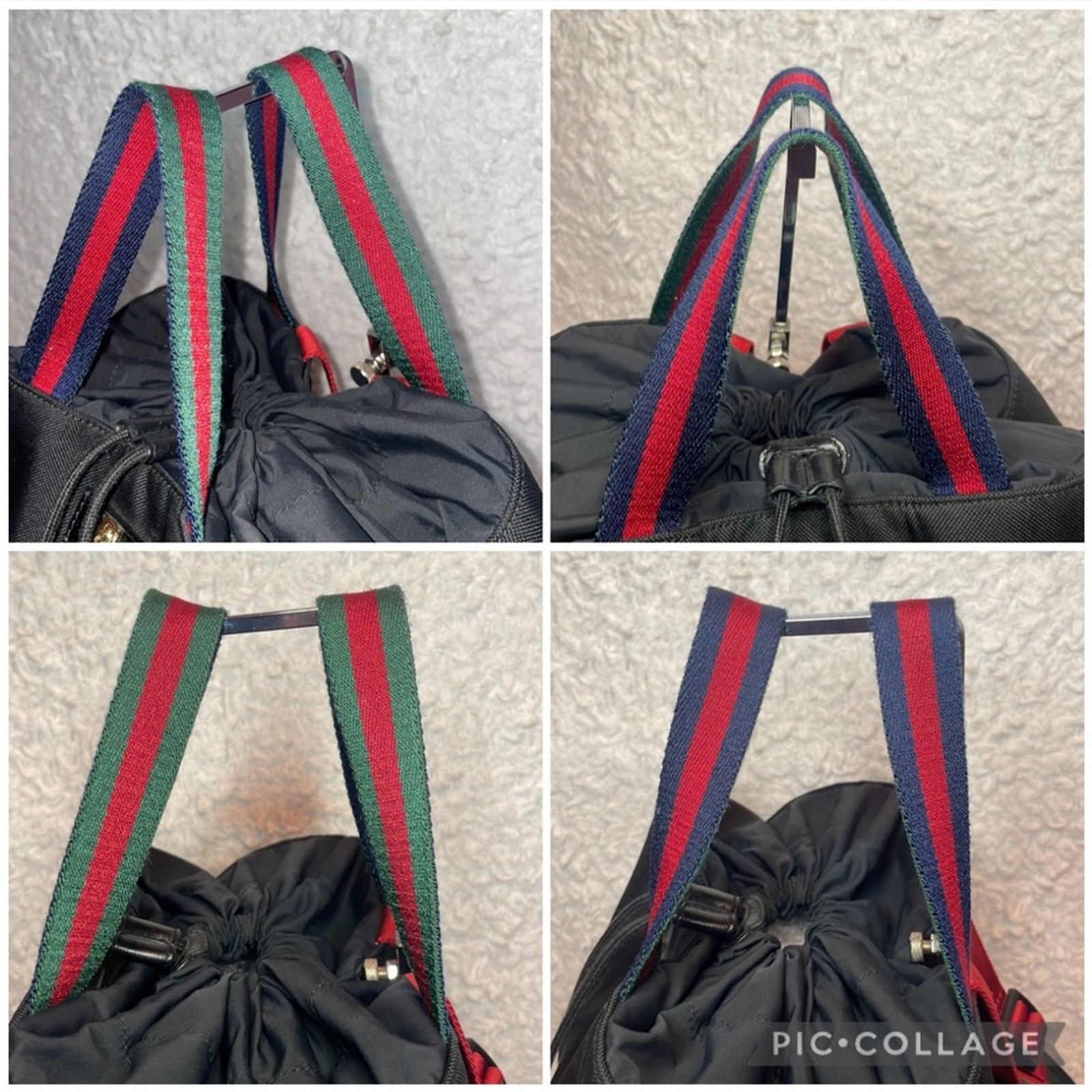 Gucci Gucci Techno Web Tiger Head Drawstring Backpack 450979 Size ONE SIZE - 7 Thumbnail