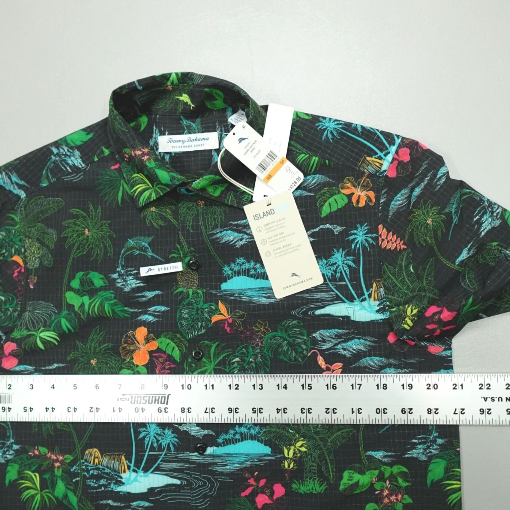 Tommy Bahama VINTAGE Tommy Bahama Coast Camp Shirt Neon Shores Black Island Zone Mens S Coast Camp Shirt Neon Shores Black Island Zone Mens S Size US S / EU 44-46 / 1 - 7 Thumbnail
