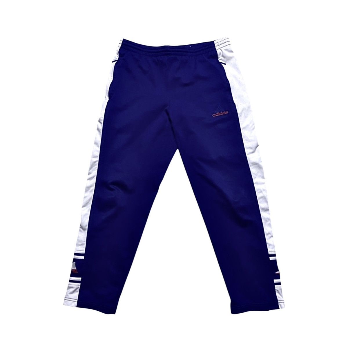 Adidas Adidas AW’99 Side Stripe Embroidered Logo Zip Track Pants Size US 30 / EU 46 - 1 Thumbnail