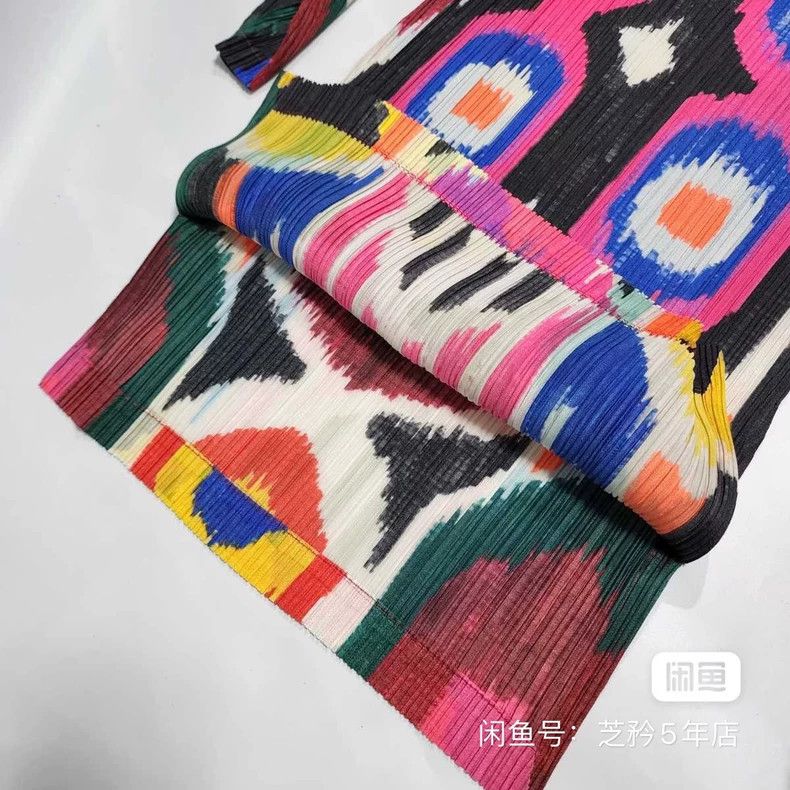 Issey Miyake Issey Miyake size:3 Black and pink two-tone top with long Size XXS / US 00 / IT 34 - 4 Thumbnail