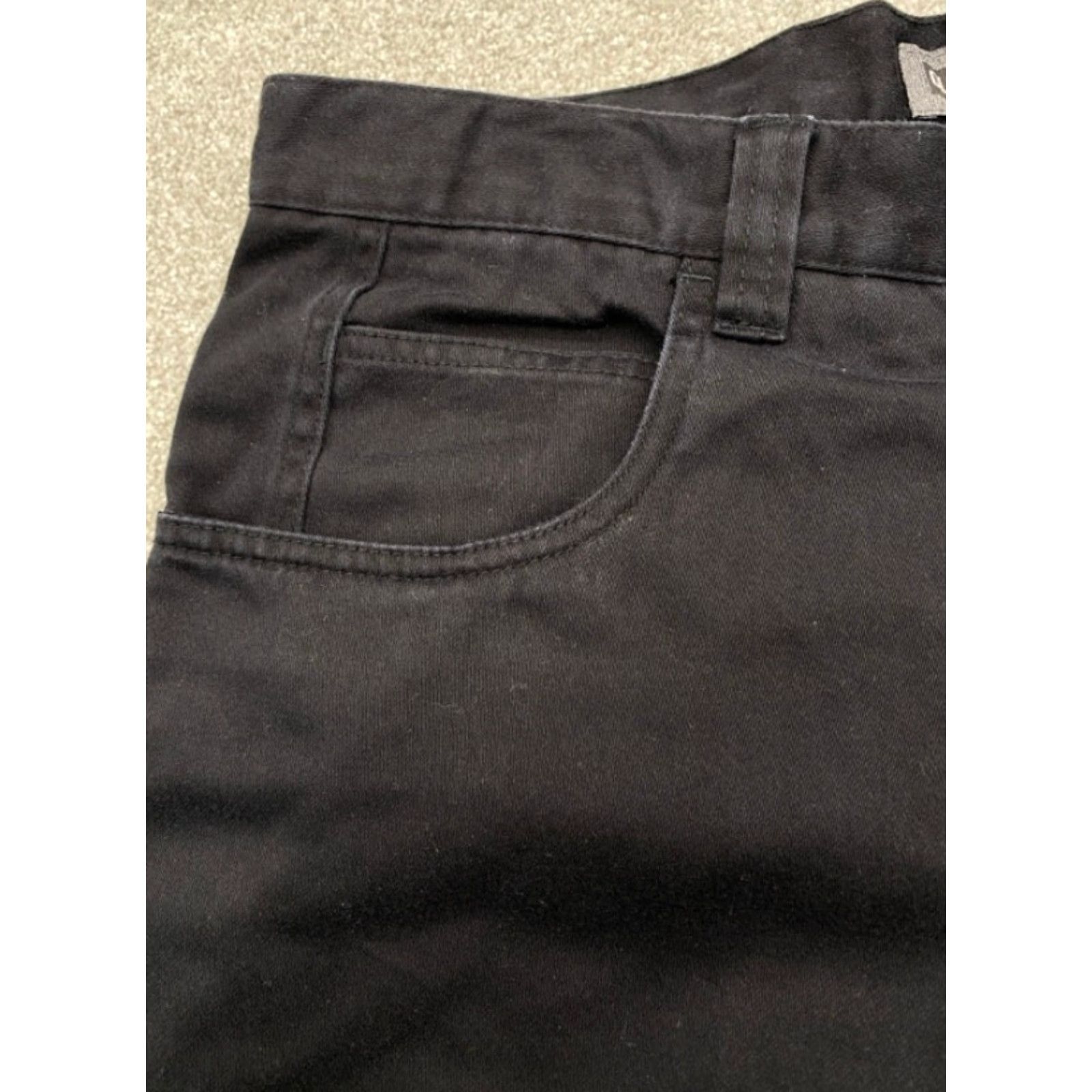Quiksilver VINTAGE Quicksilver Men's Cargo Pants 33x32 Straight Leg 100% Cotton Black 4297 Size US 33 - 4 Thumbnail