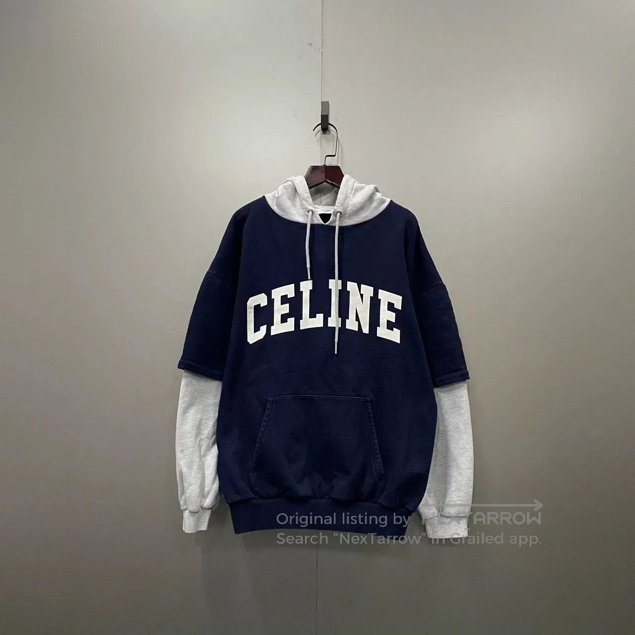 Celine Celine Color Block Hoodie with White Sleeves. Size XS / US 0-2 / IT 36-38 - 1 Thumbnail