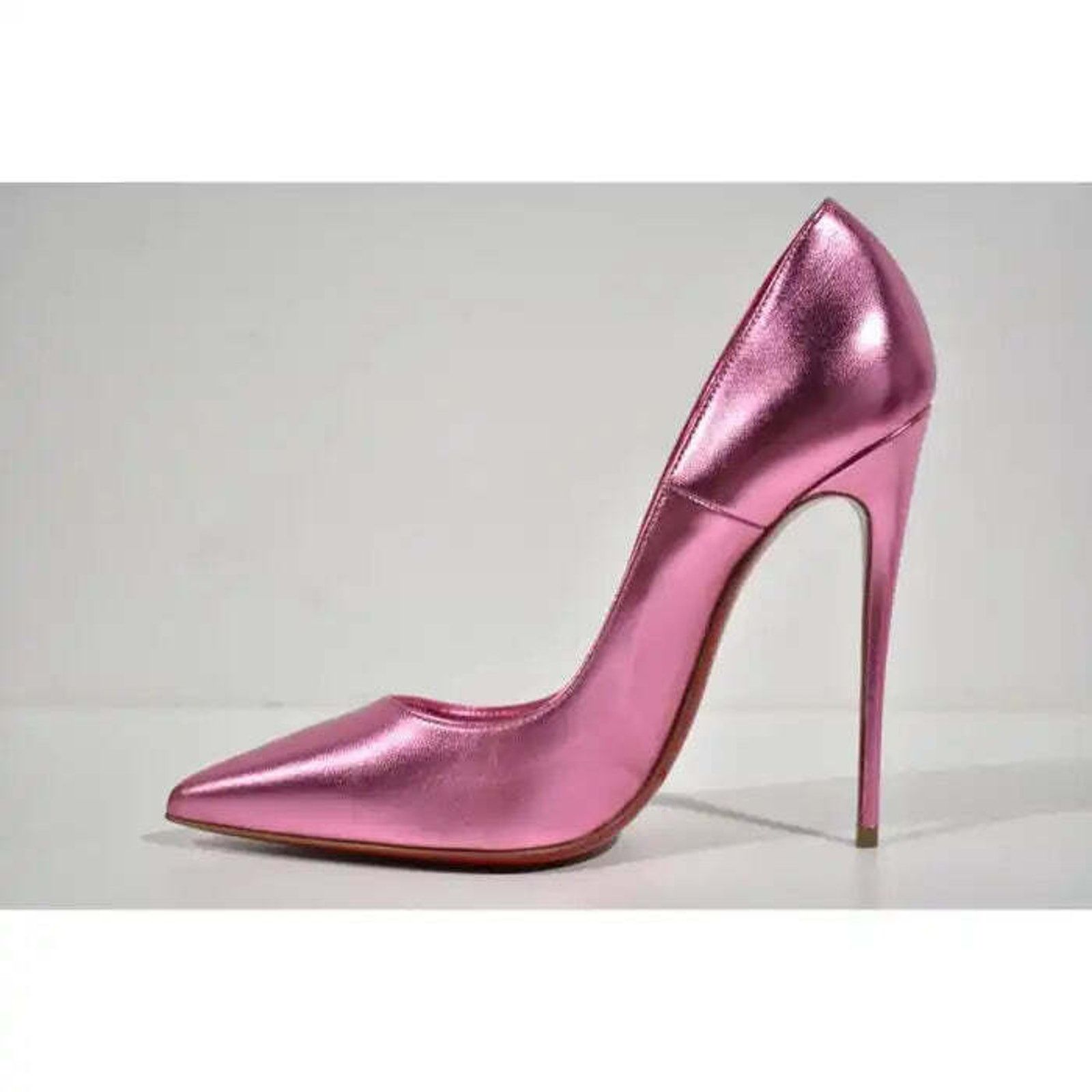 Christian Louboutin So Kate 120 Confettis Pink Leather Pointed Toe Heel Pump 39 Size US 9 / IT 39 - 9 Thumbnail