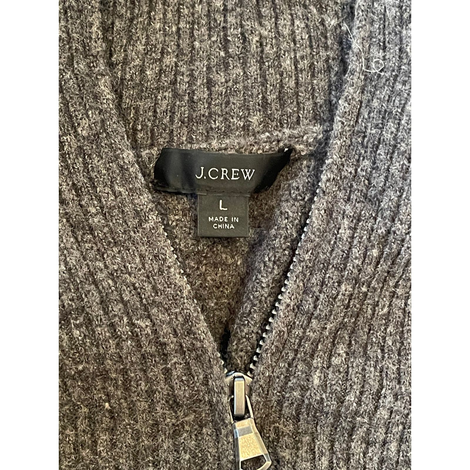 J.Crew J.Crew Merino Wool Alpaca Blend 1/4 Zip Knit Sweater Large Size L / US 10 / IT 46 - 6 Thumbnail